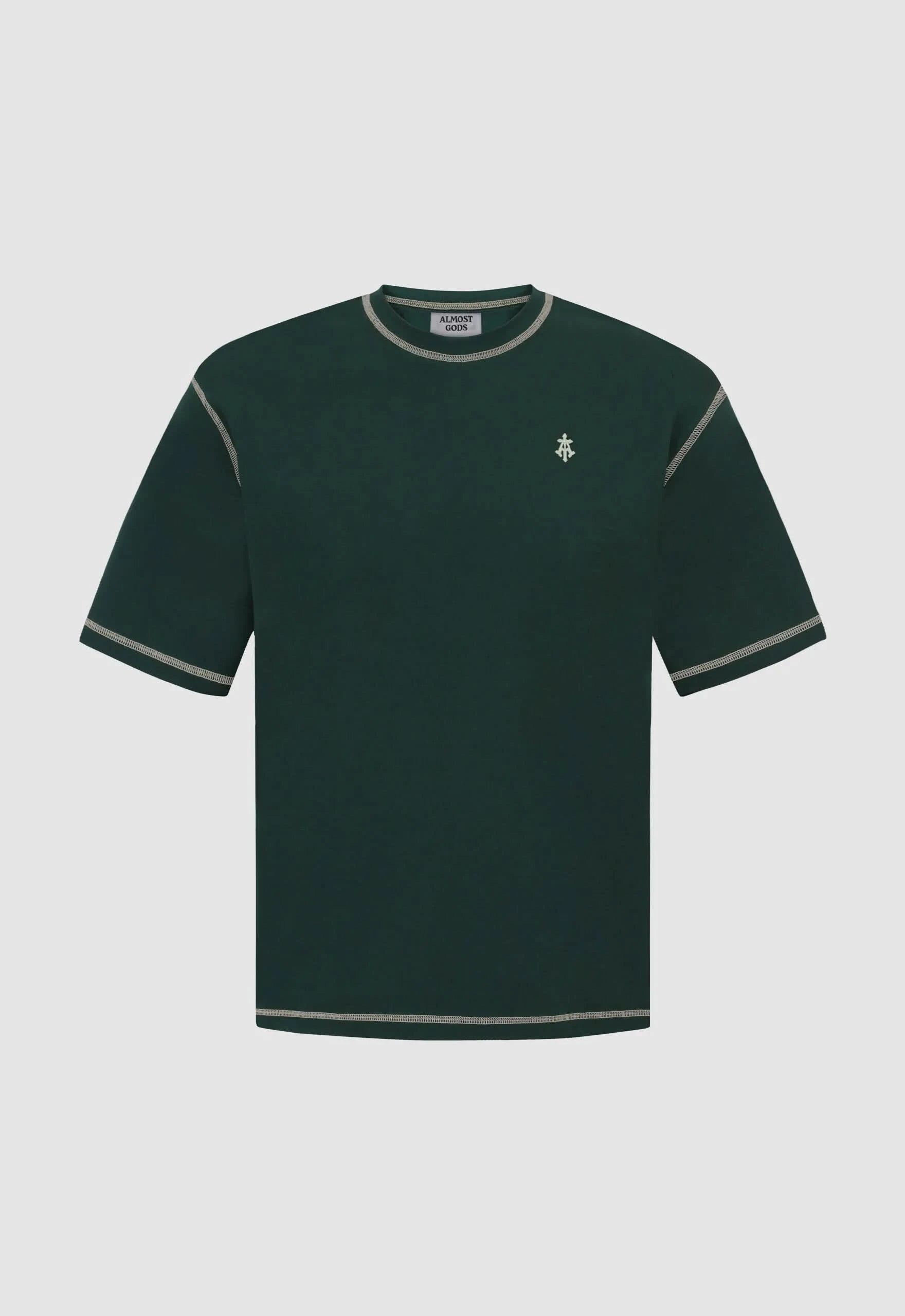 Contrast Flatlock Relaxed Tee