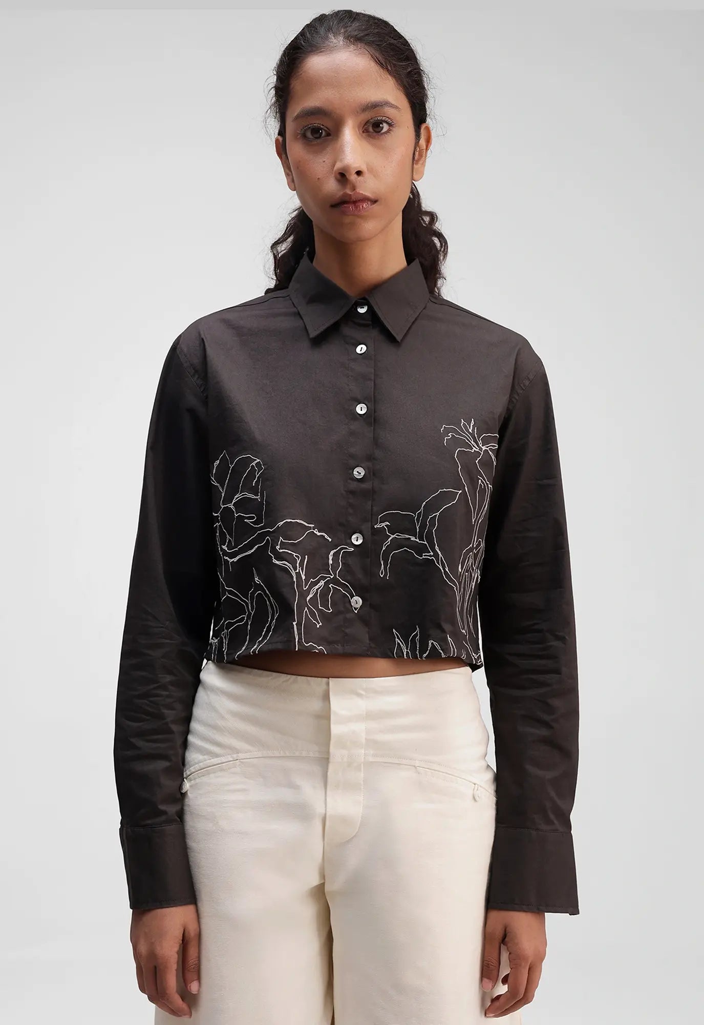 Fleur Cropped Shirt