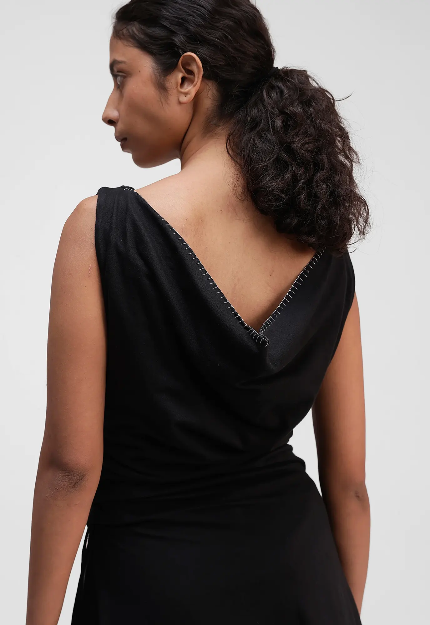 Assymetric Layered Knit Dress