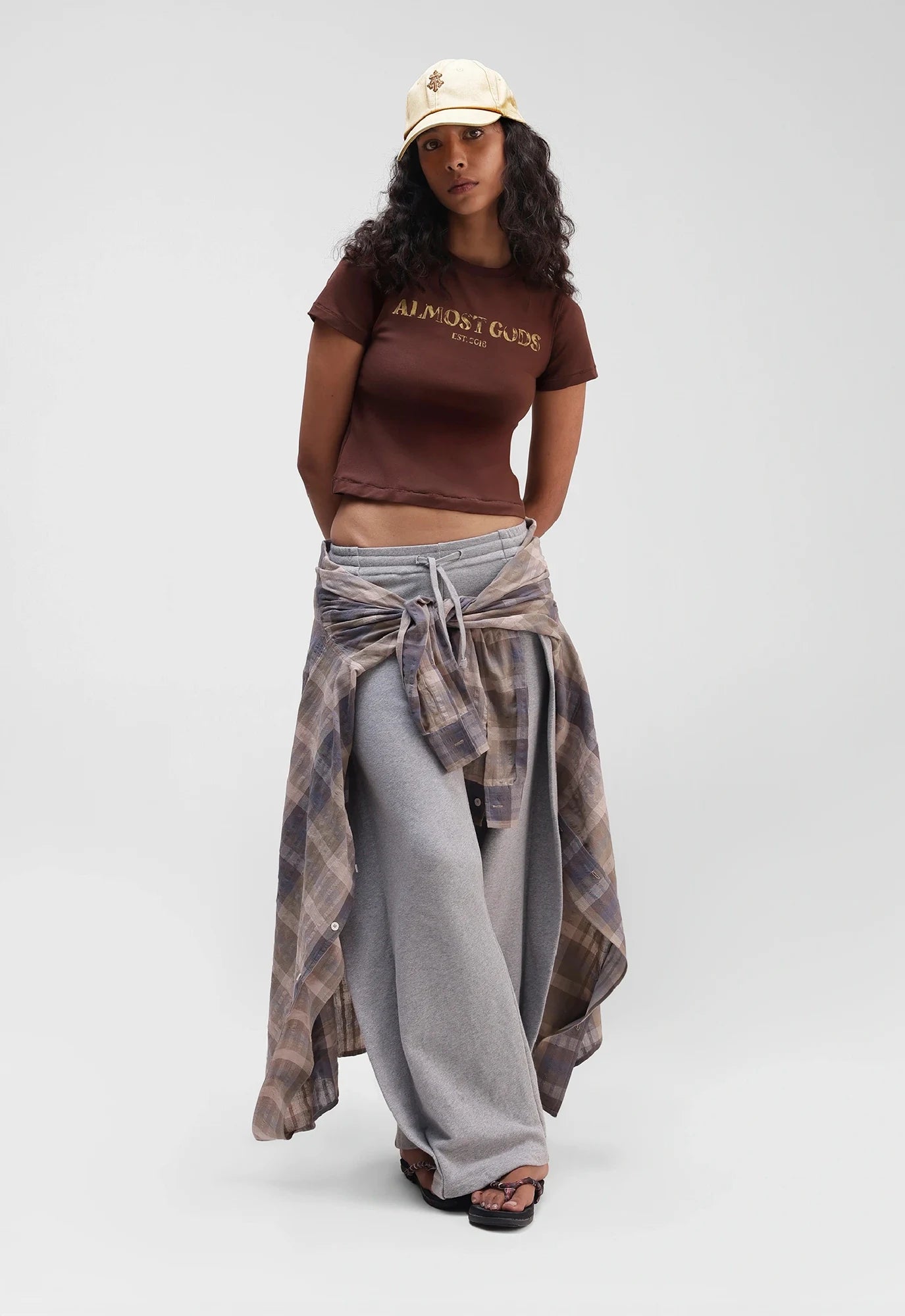 Logo Relaxed Tee In Rust