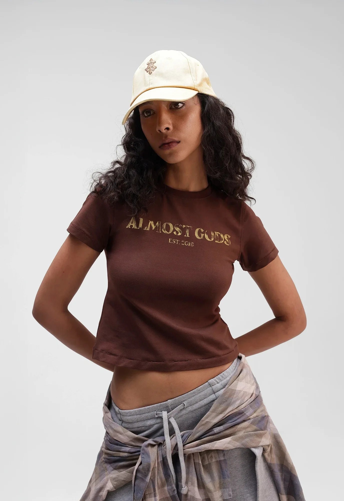 Logo Relaxed Tee In Rust