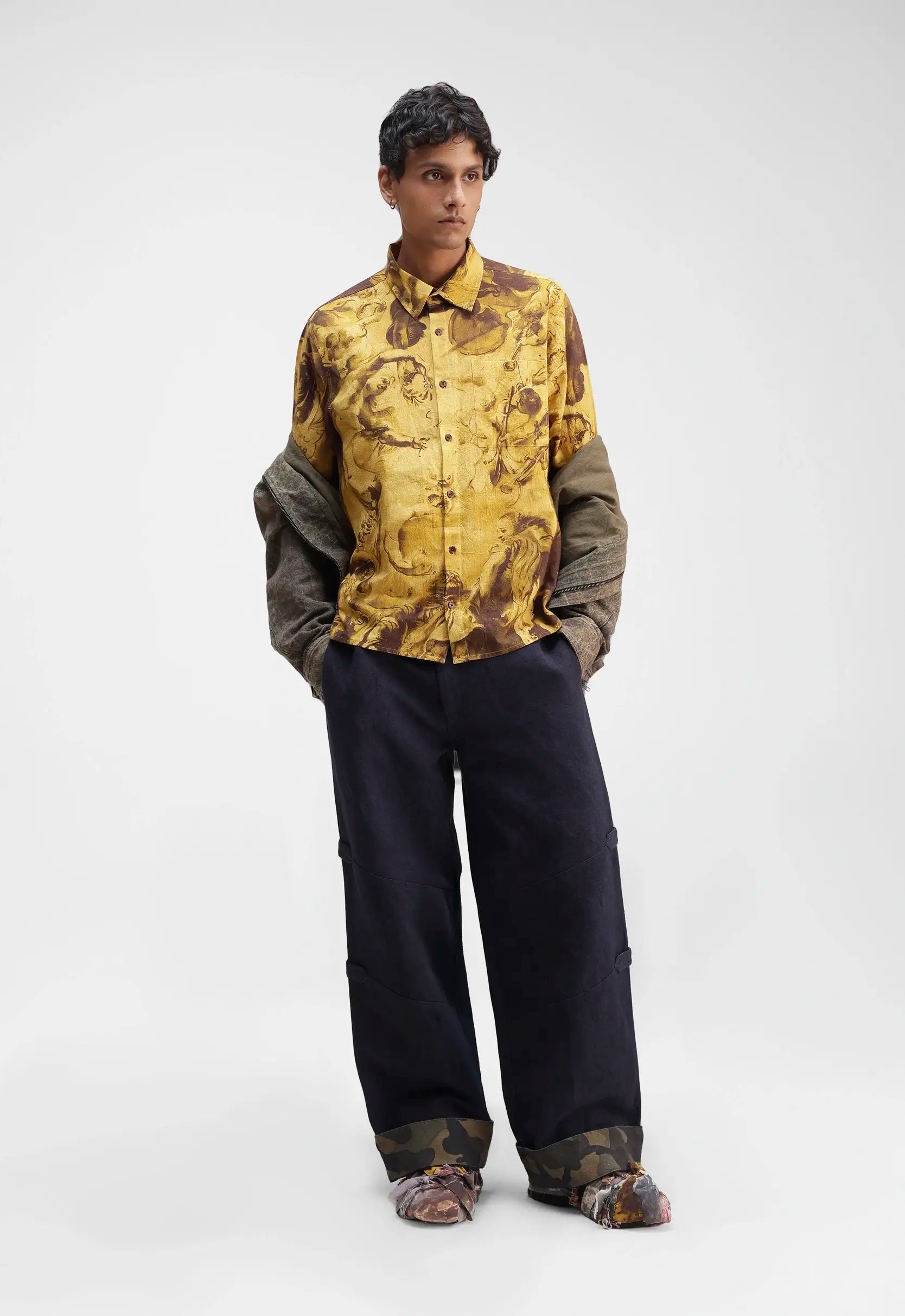 Ascension Linen Relaxed Shirt in Yellow