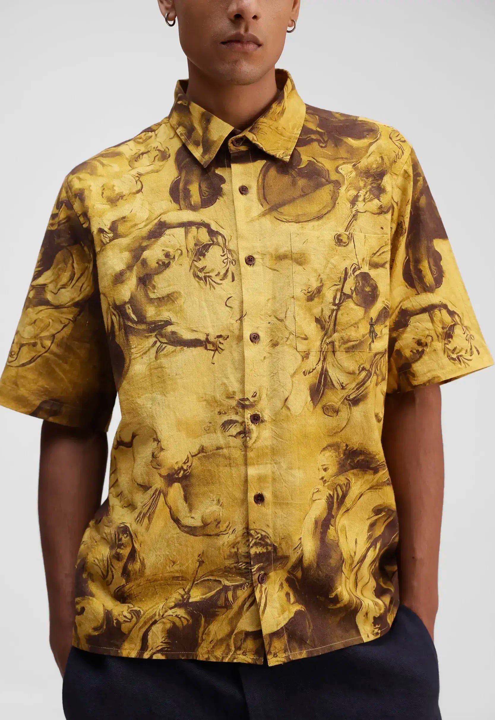 Ascension Linen Relaxed Shirt in Yellow