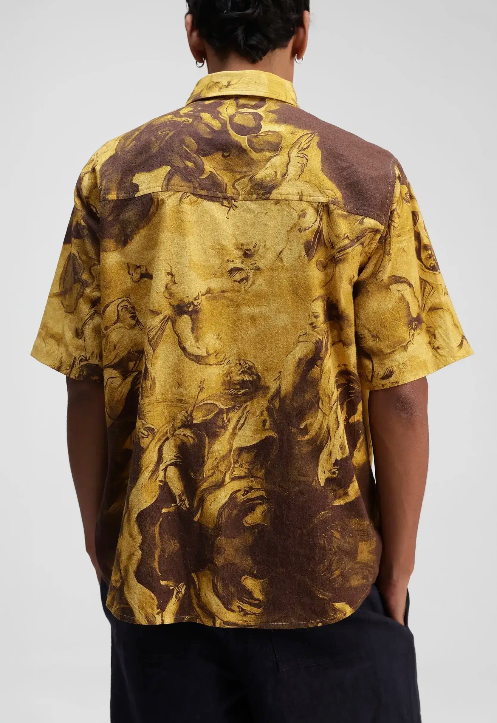 Ascension Linen Relaxed Shirt in Yellow