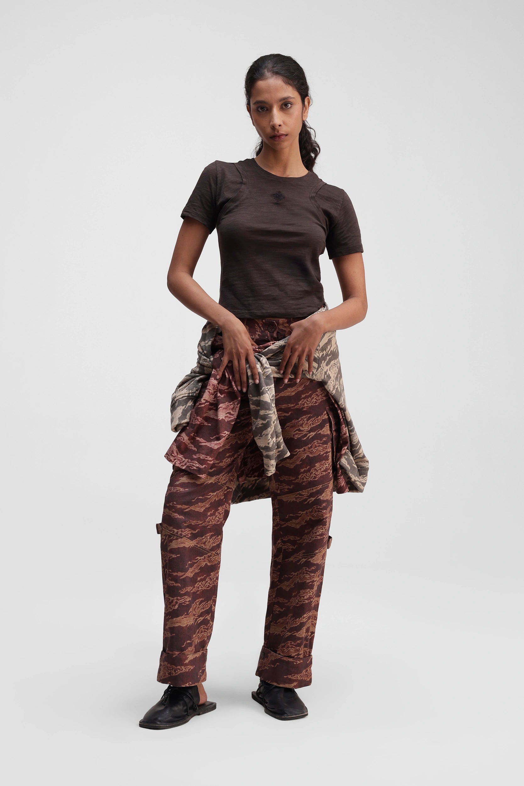 Layered Top in Brown