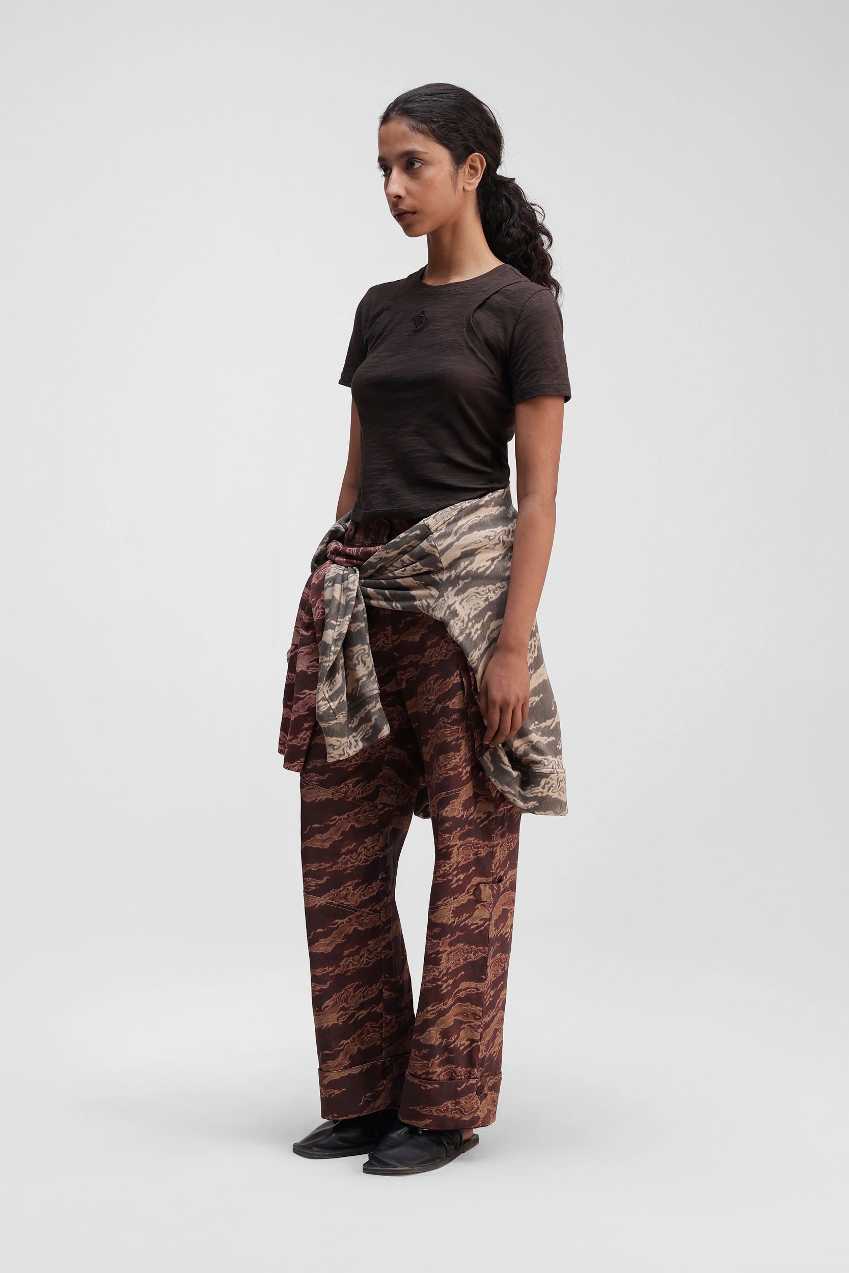 Layered Top in Brown