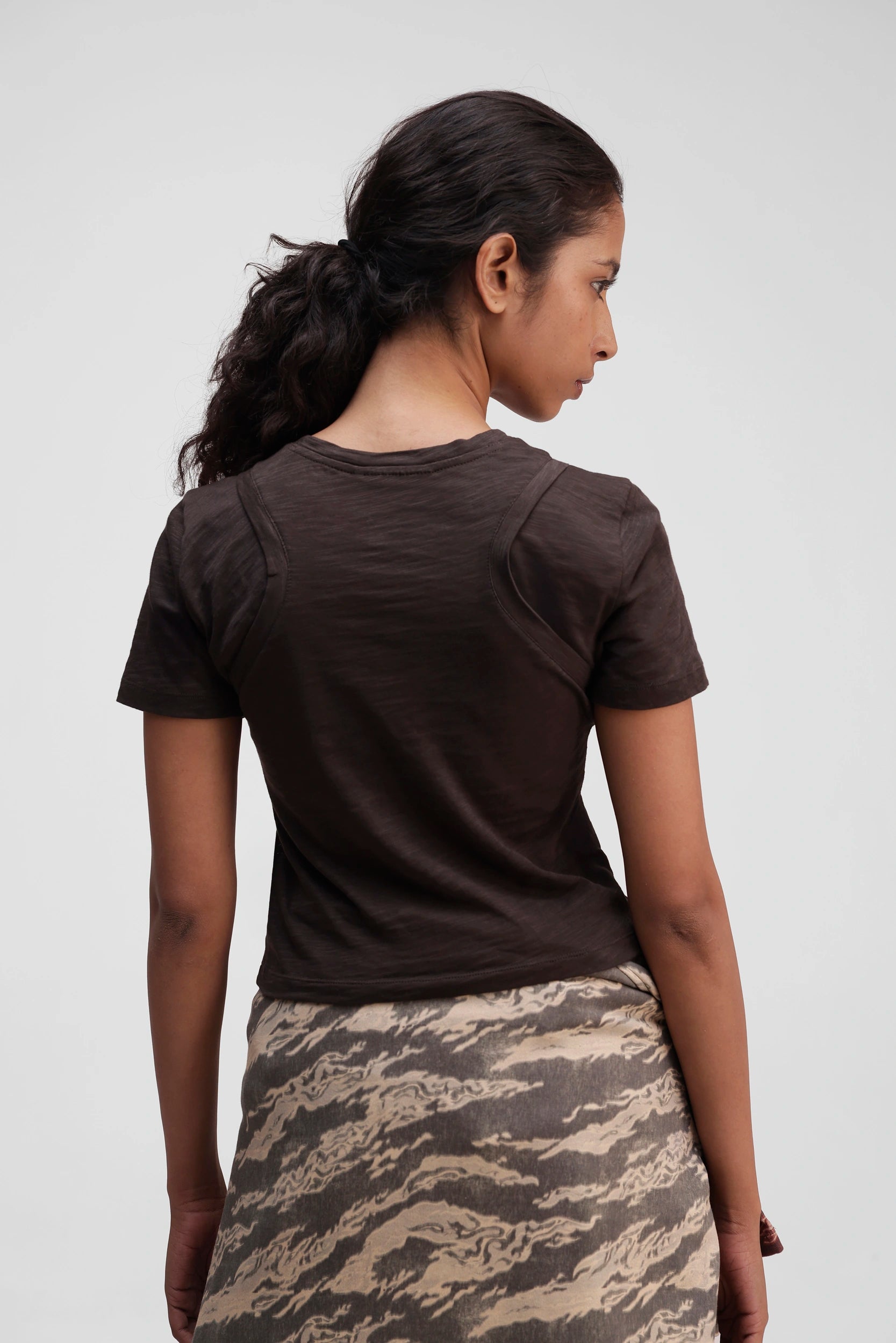 Layered Top in Brown