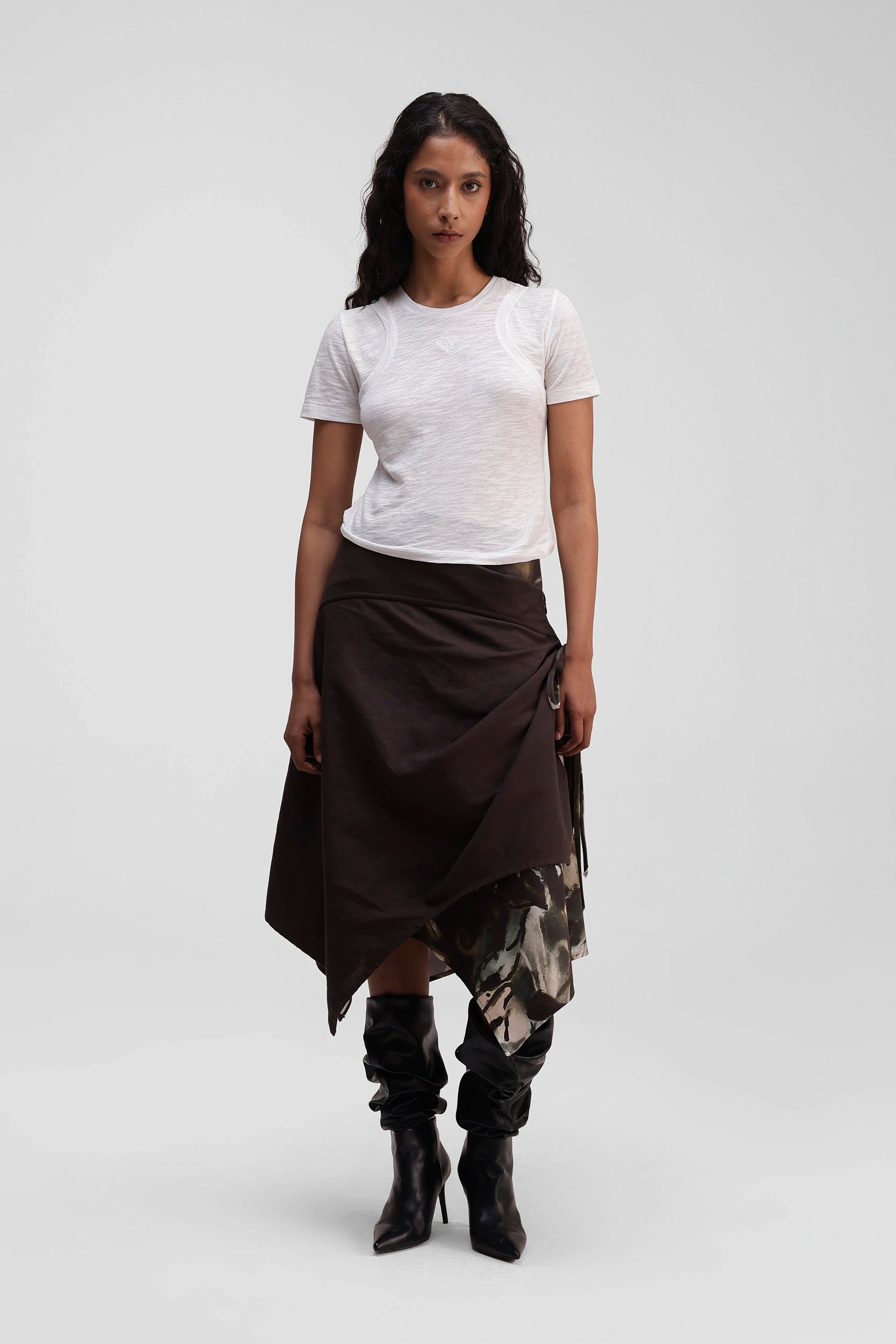 Layered Top in White