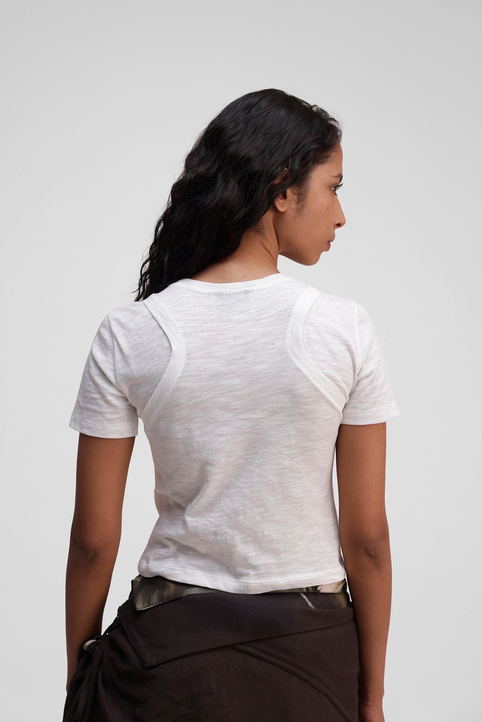 Layered Top in White