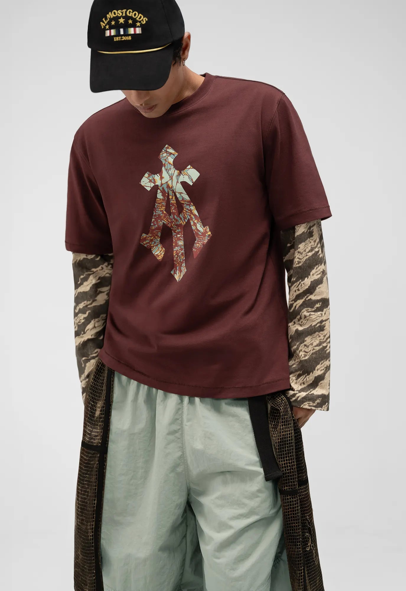 Shattered Alpha Cross Relaxed Tee