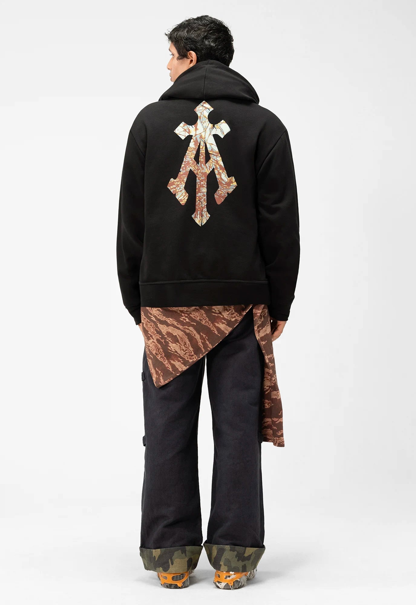 Shattered Alpha Cross Hoodie