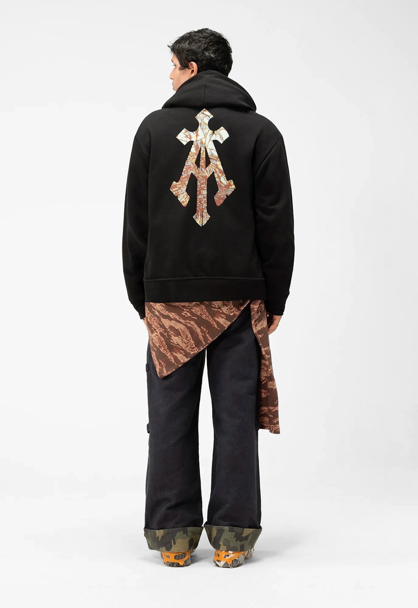 Shattered Alpha Cross Hoodie