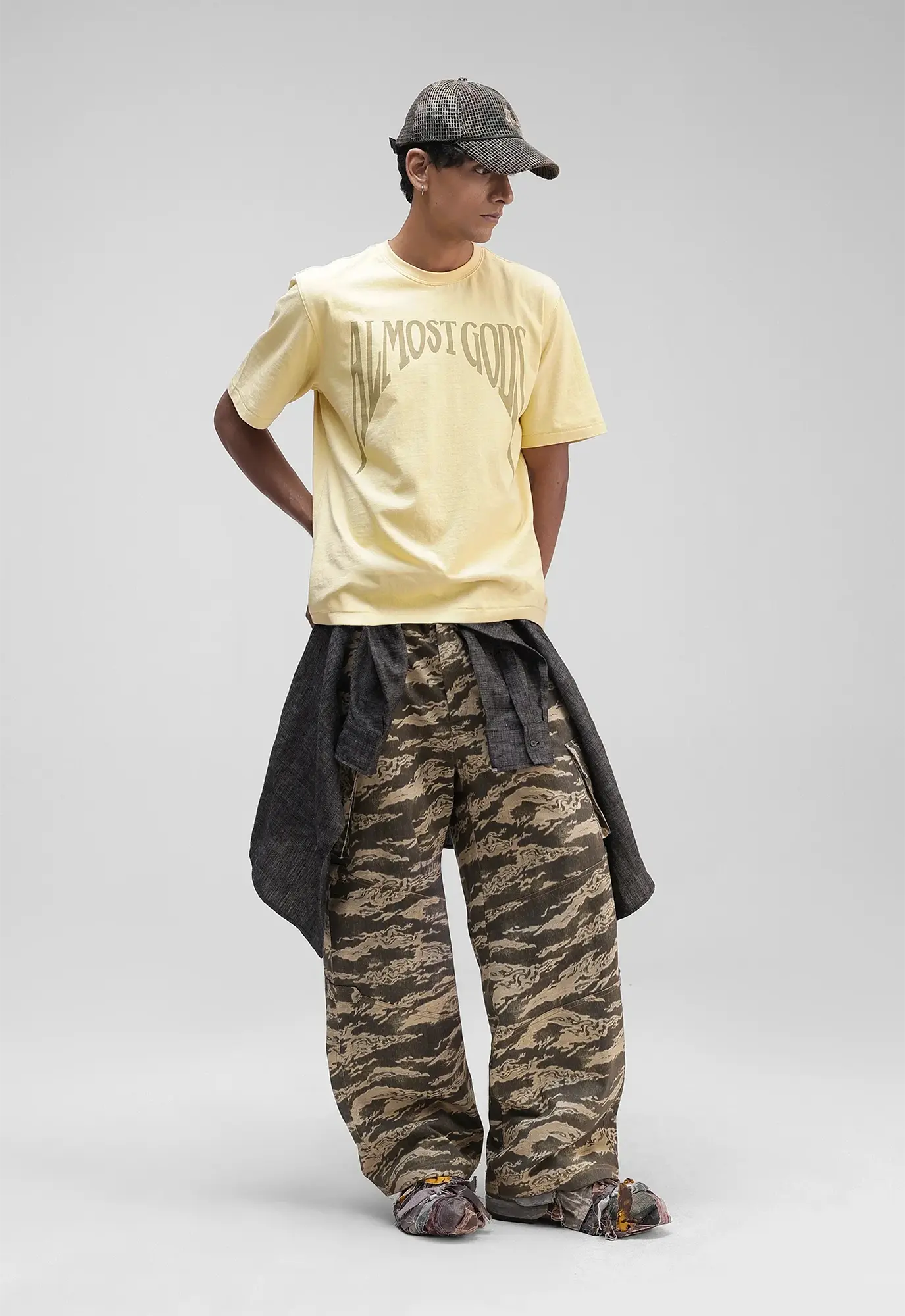 Gothic Relaxed Tee in Butter Yellow