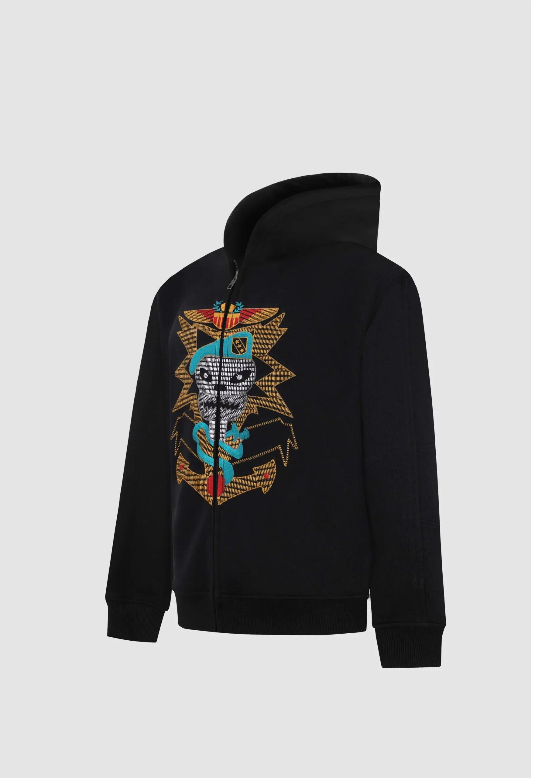 Insignia Embroidered Zip Hoodie