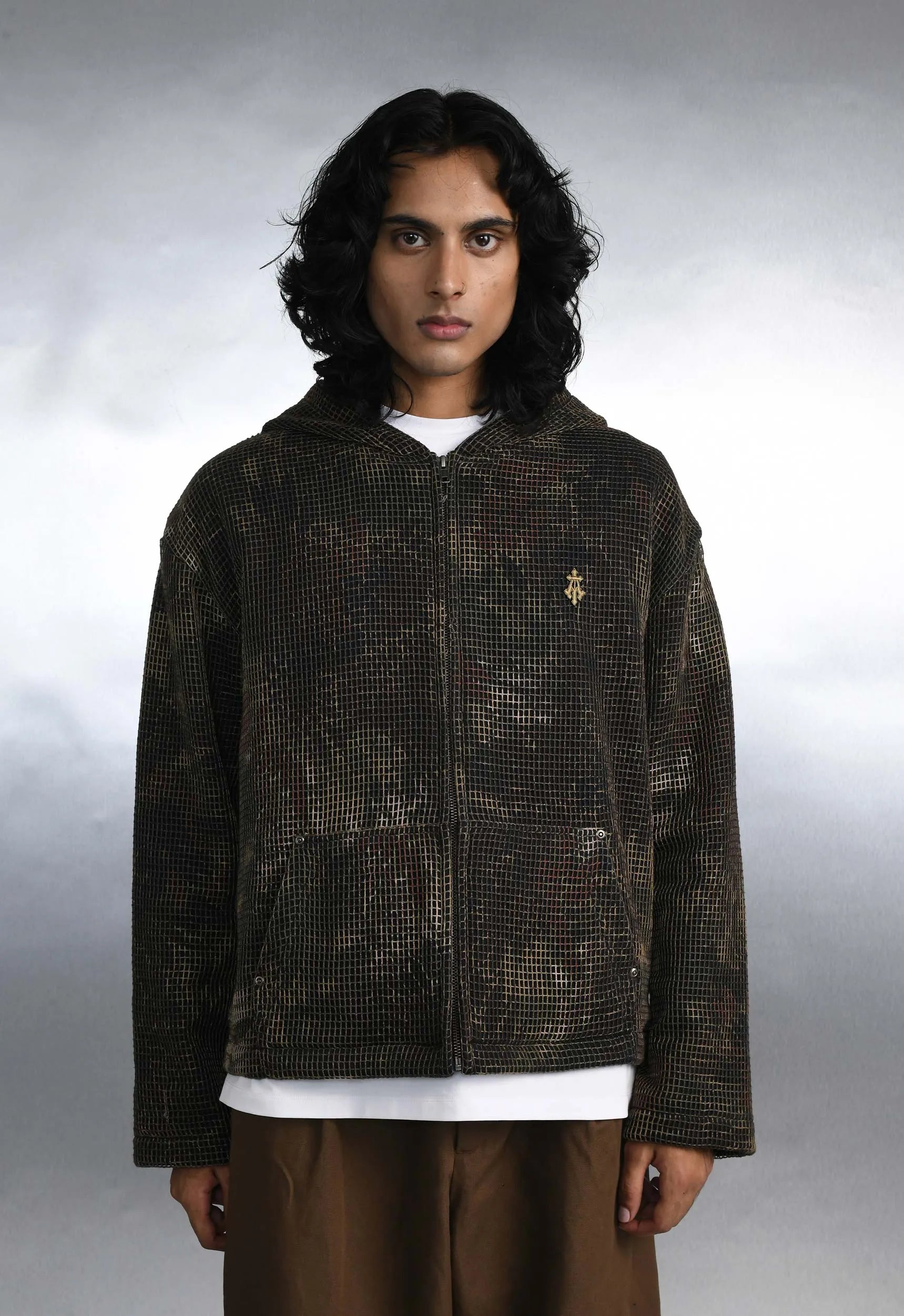 Mandrake Camo Net Zip Hoodie