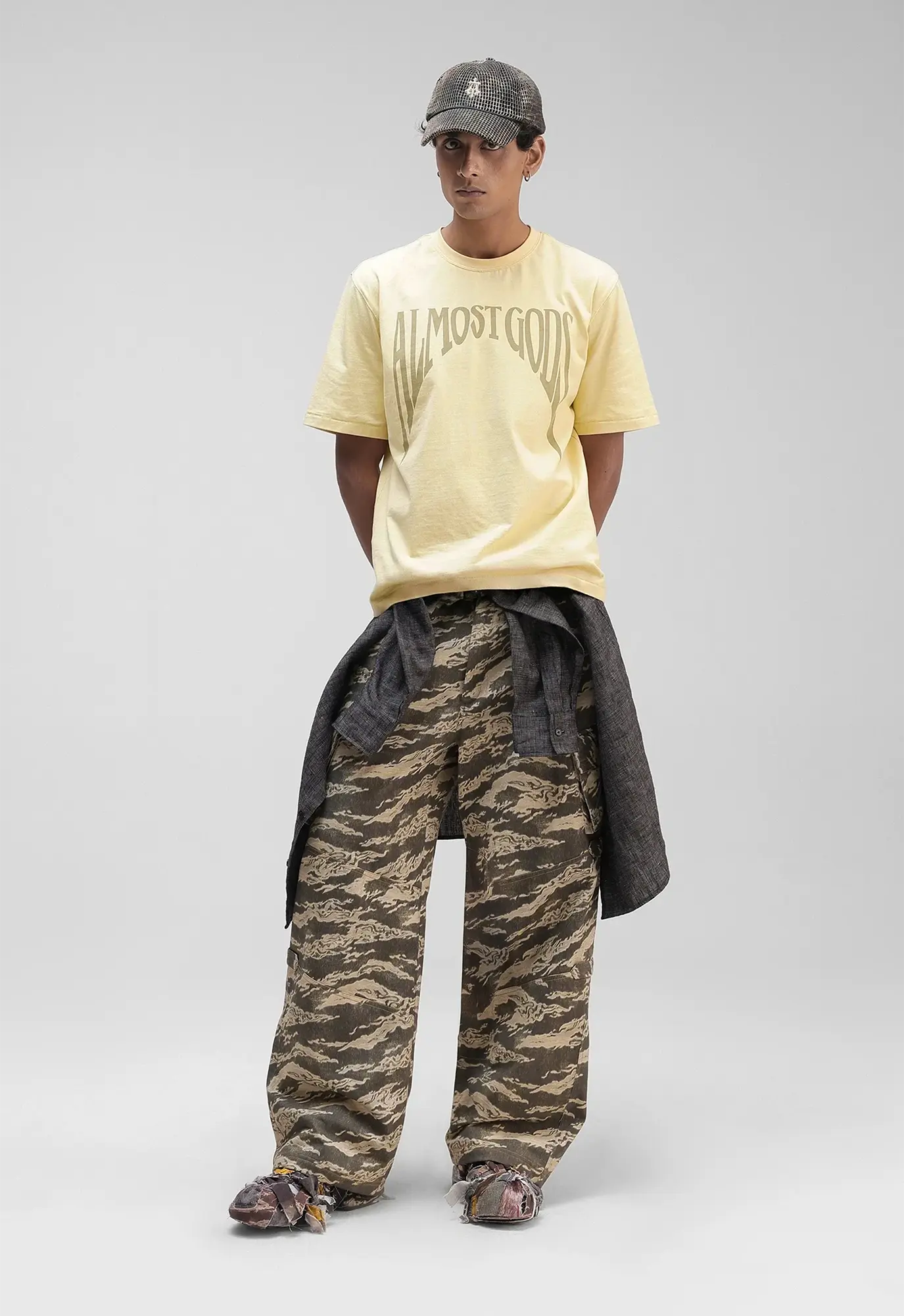 Gothic Relaxed Tee in Butter Yellow