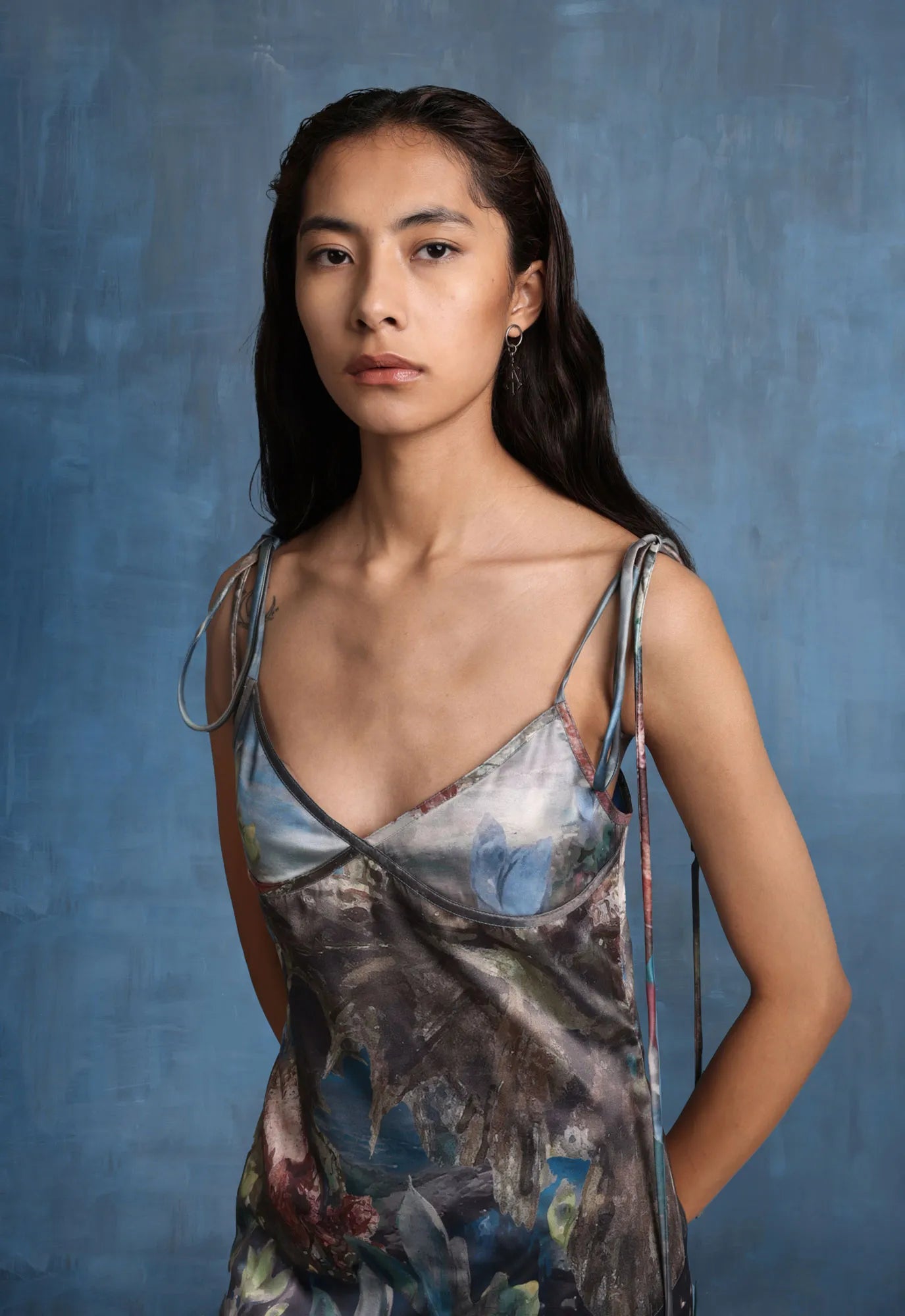 Dream Of The Orient Midi Satin Dress