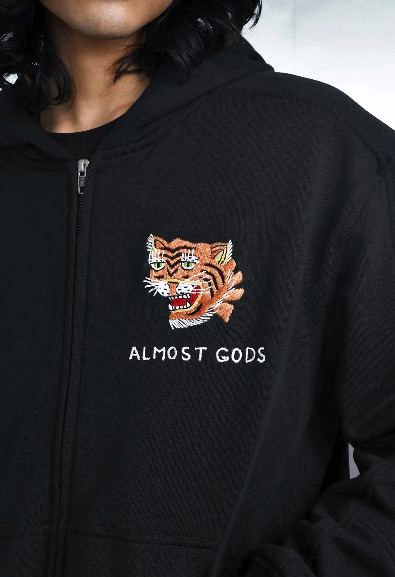 Hand Embroidered Saigon Zip Hoodie