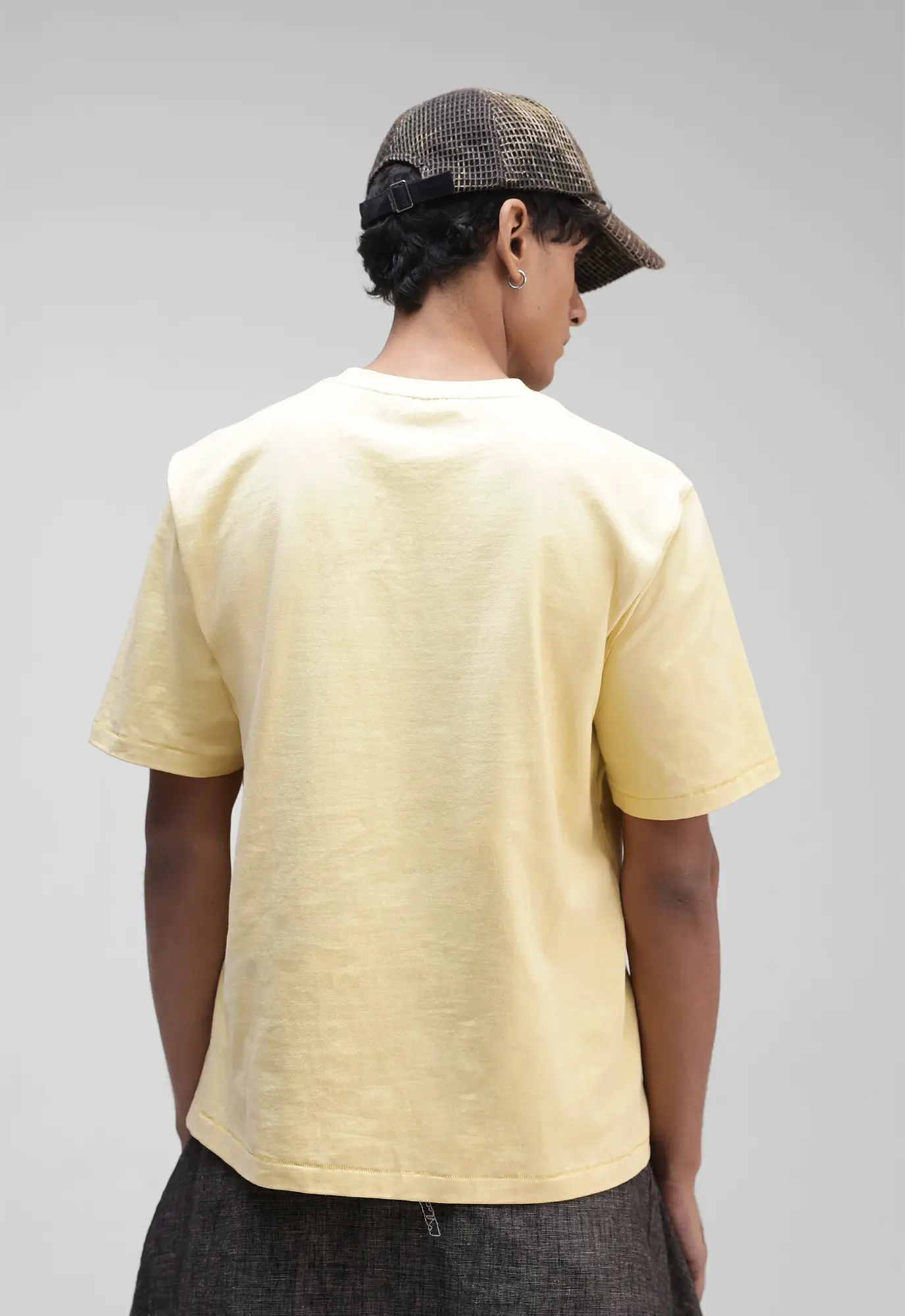 Gothic Relaxed Tee in Butter Yellow
