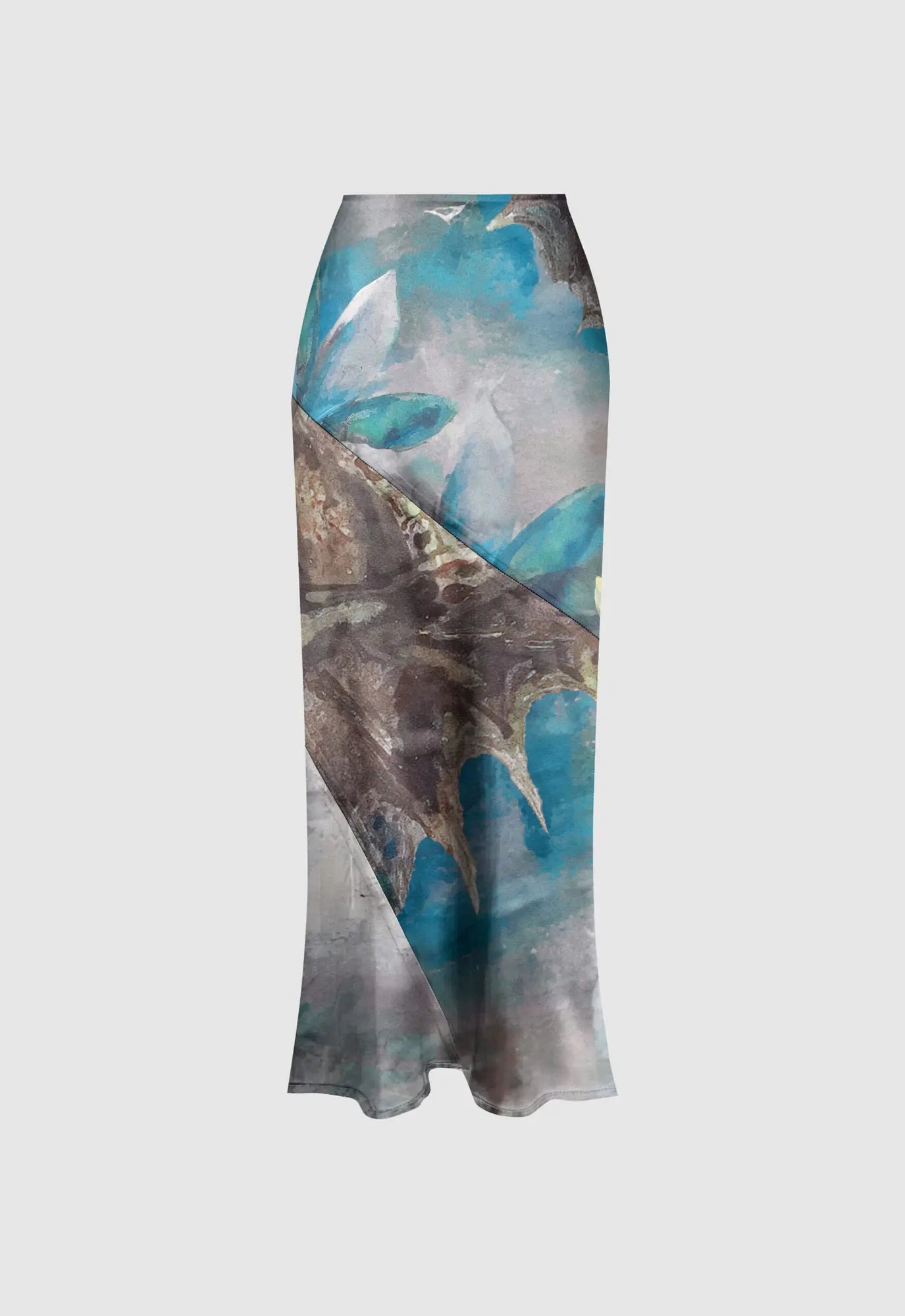 Dream Of The Orient Midi Satin Skirt