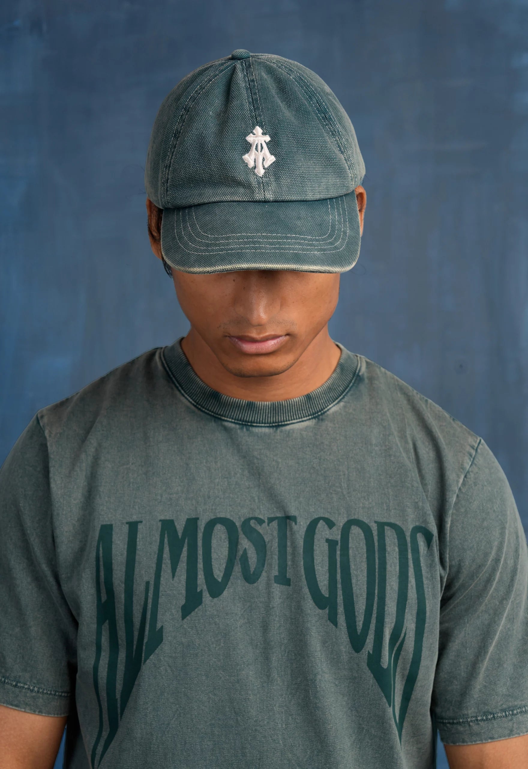 Stonewashed Gothic Regular Tee In Pine