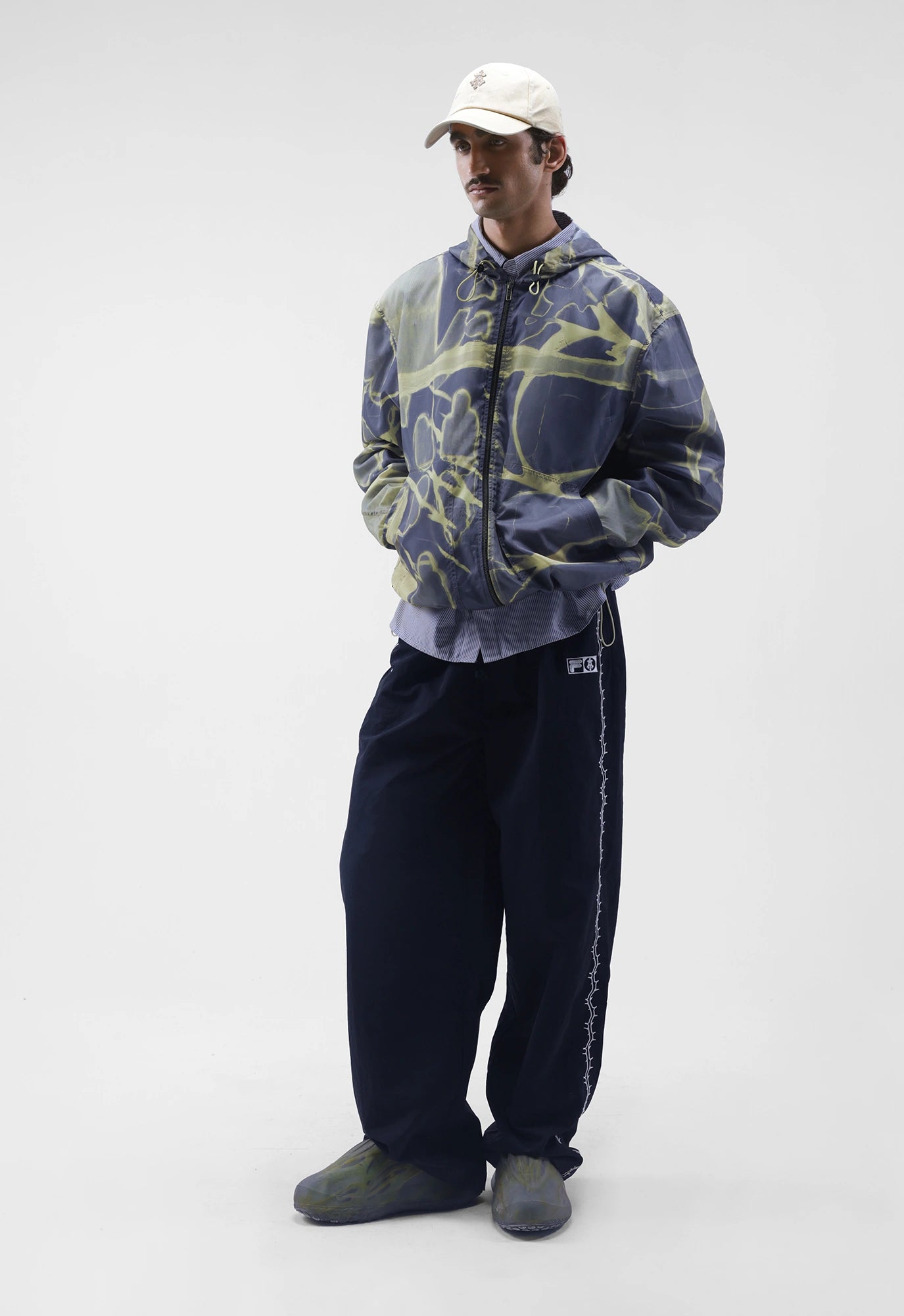 Felt Thorn Bloom Relaxed Windbreaker Jacket