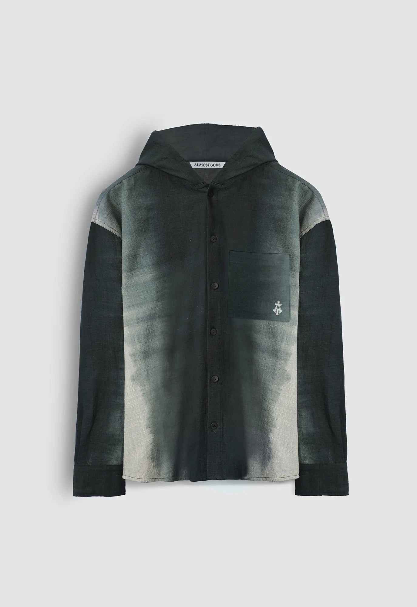 Hand Dyed Emanate Relaxed Shirt with Hood