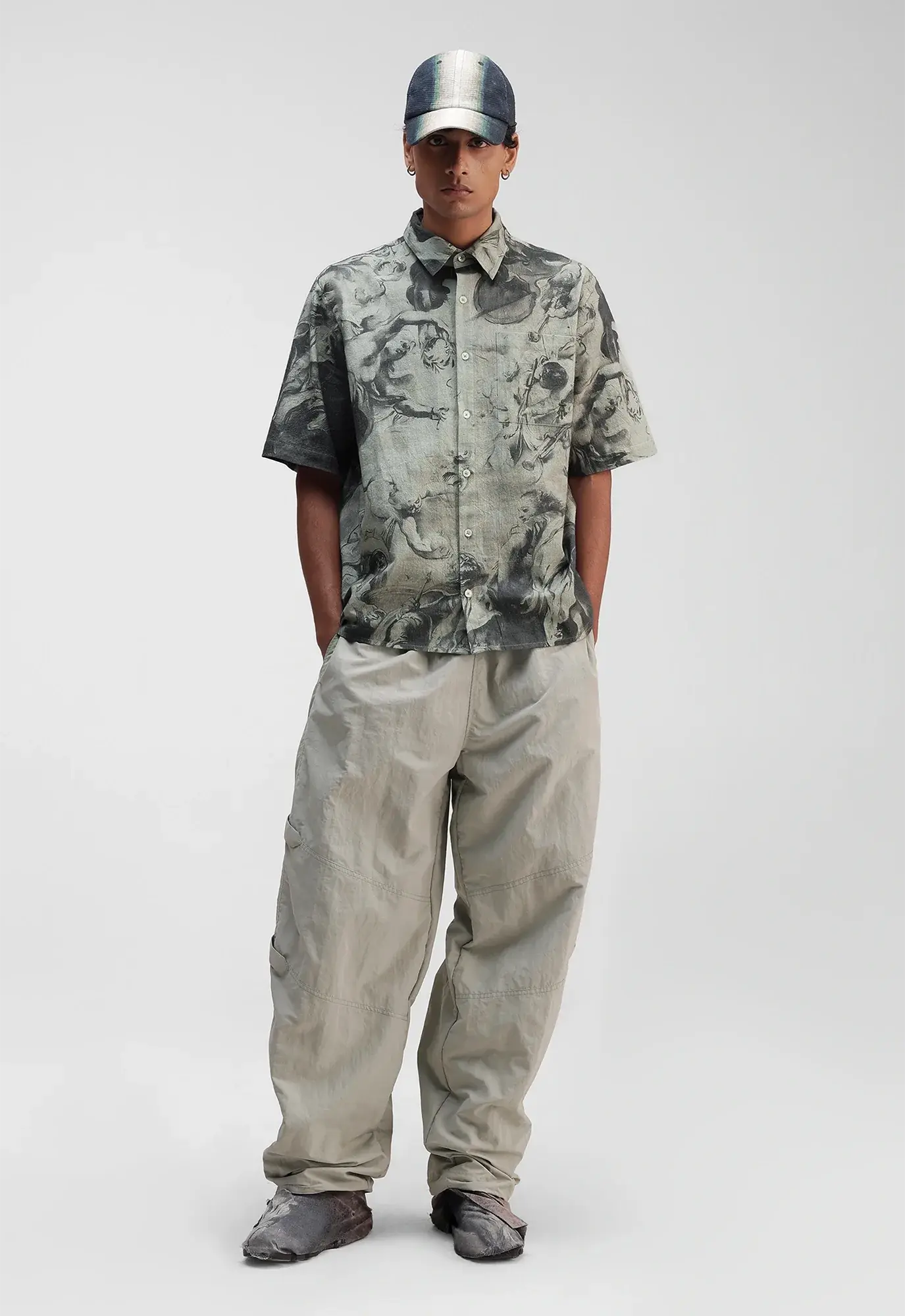 Ascension Linen Relaxed Shirt in Grey