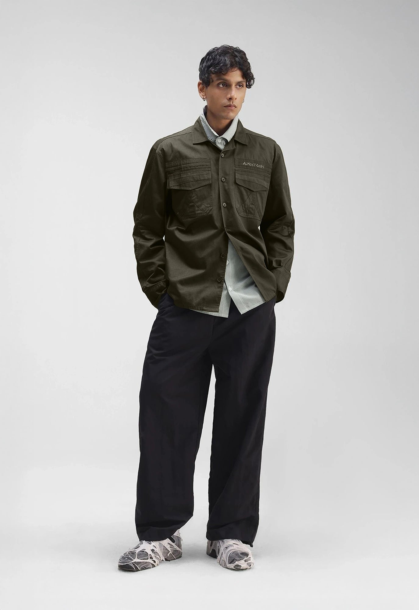 Military Relaxed Overshirt