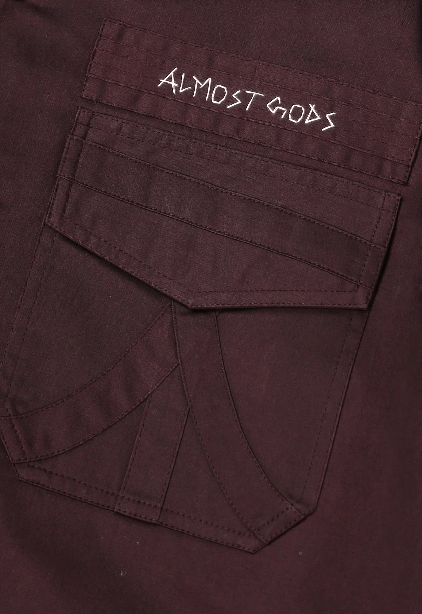 Military Relaxed Overshirt in Rust