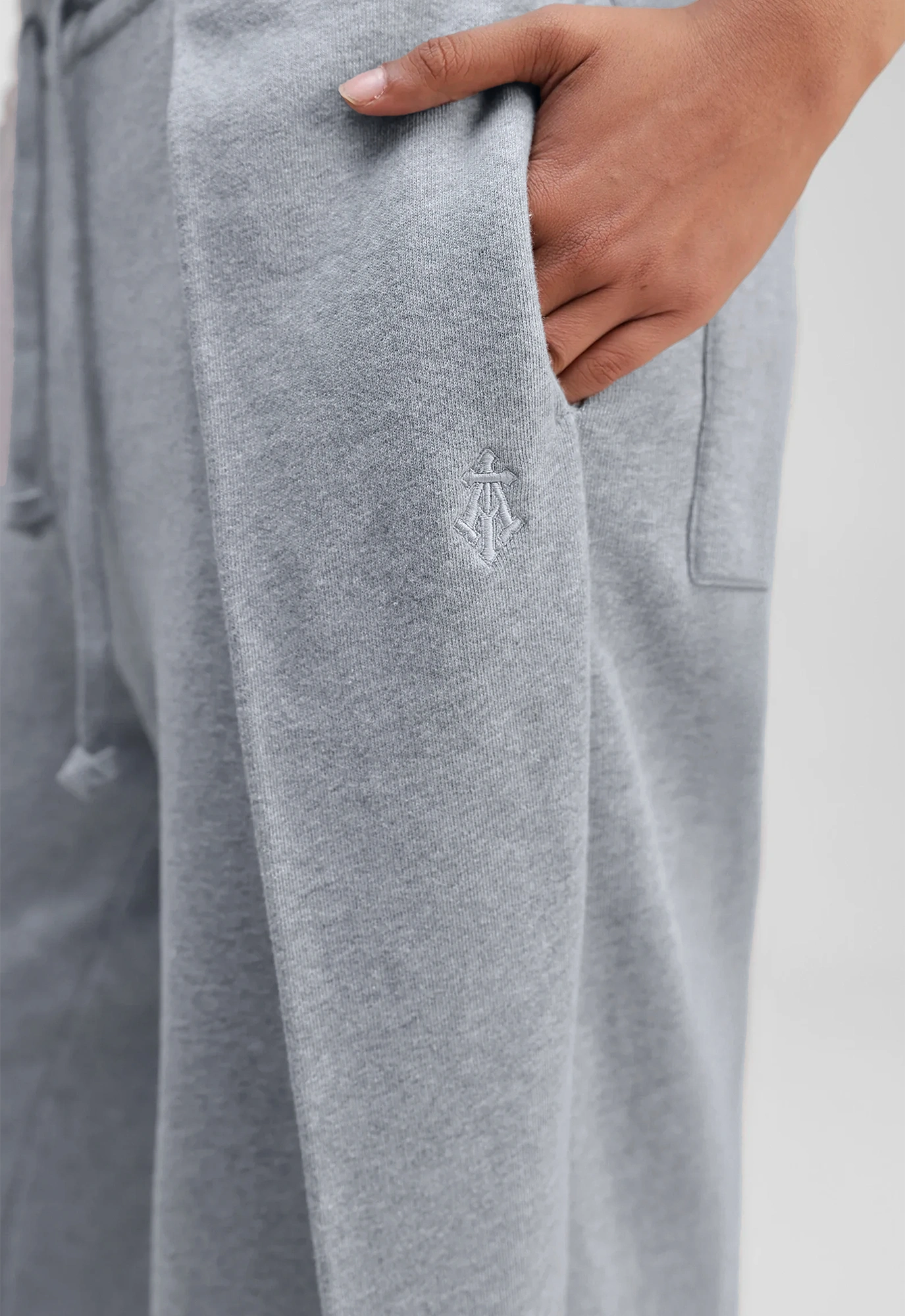 Drape Sweat Pants in Grey