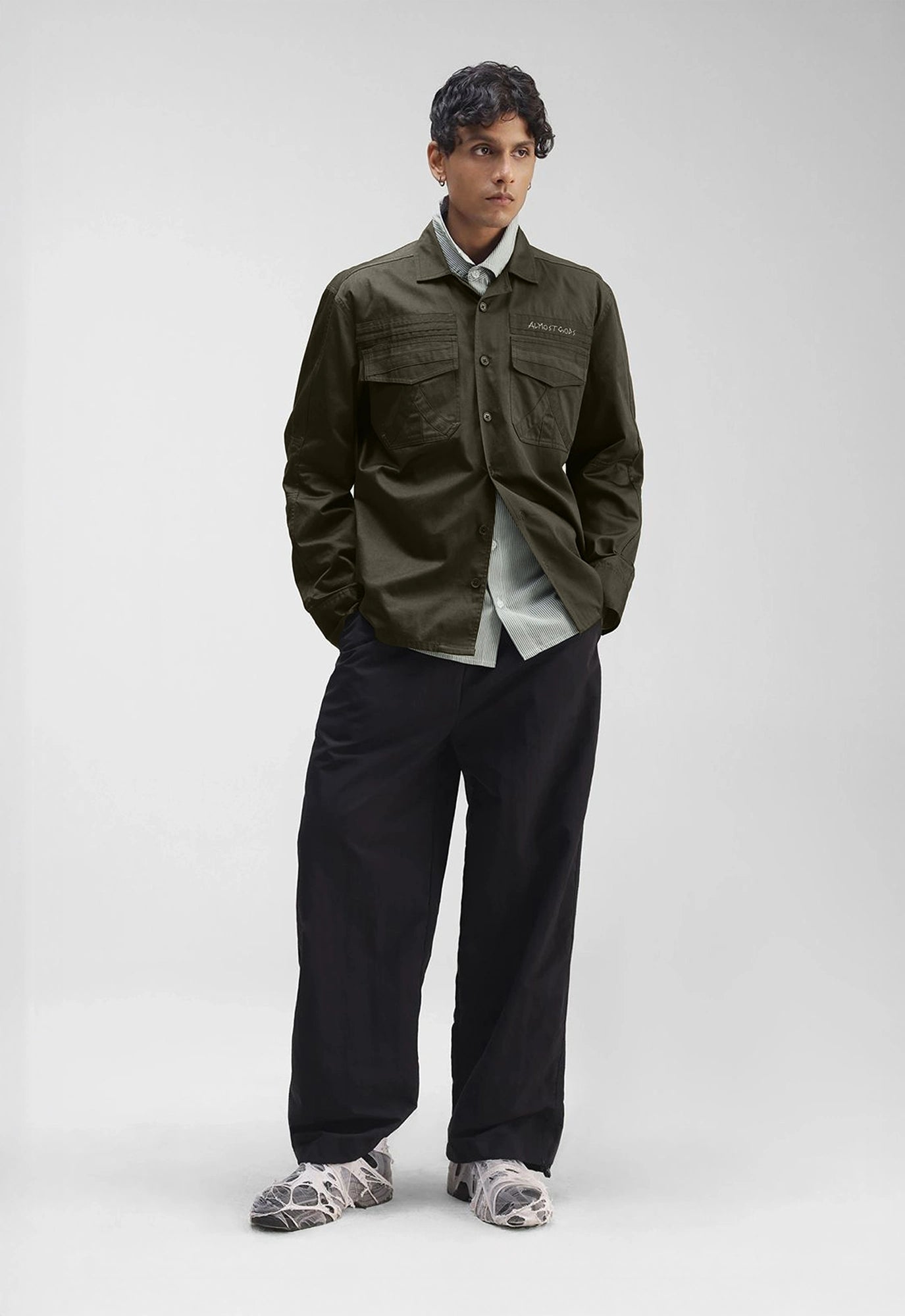 Military Relaxed Overshirt