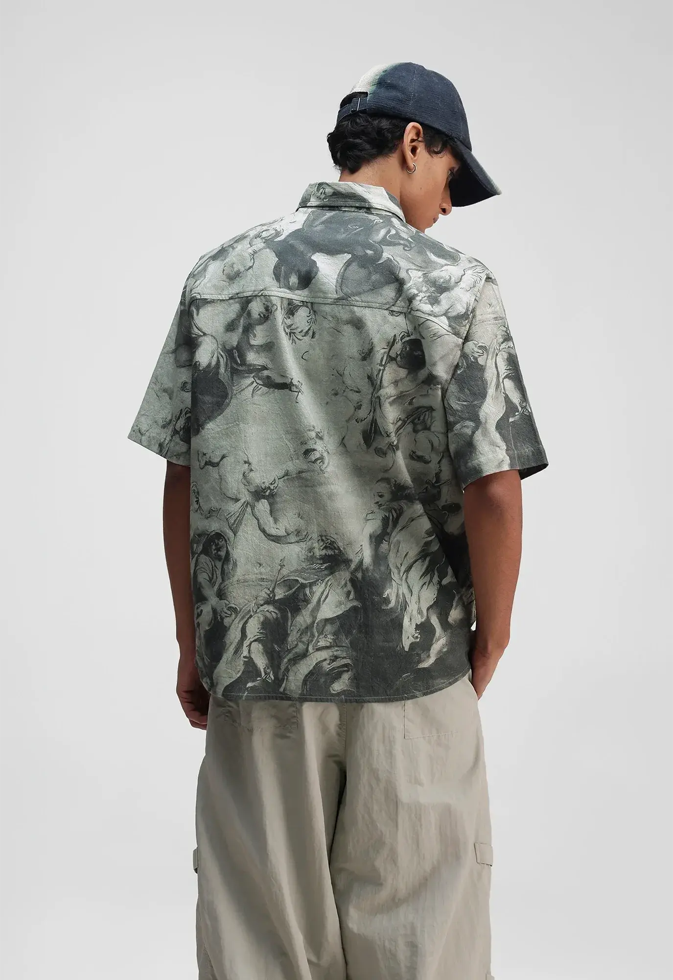 Ascension Linen Relaxed Shirt in Grey