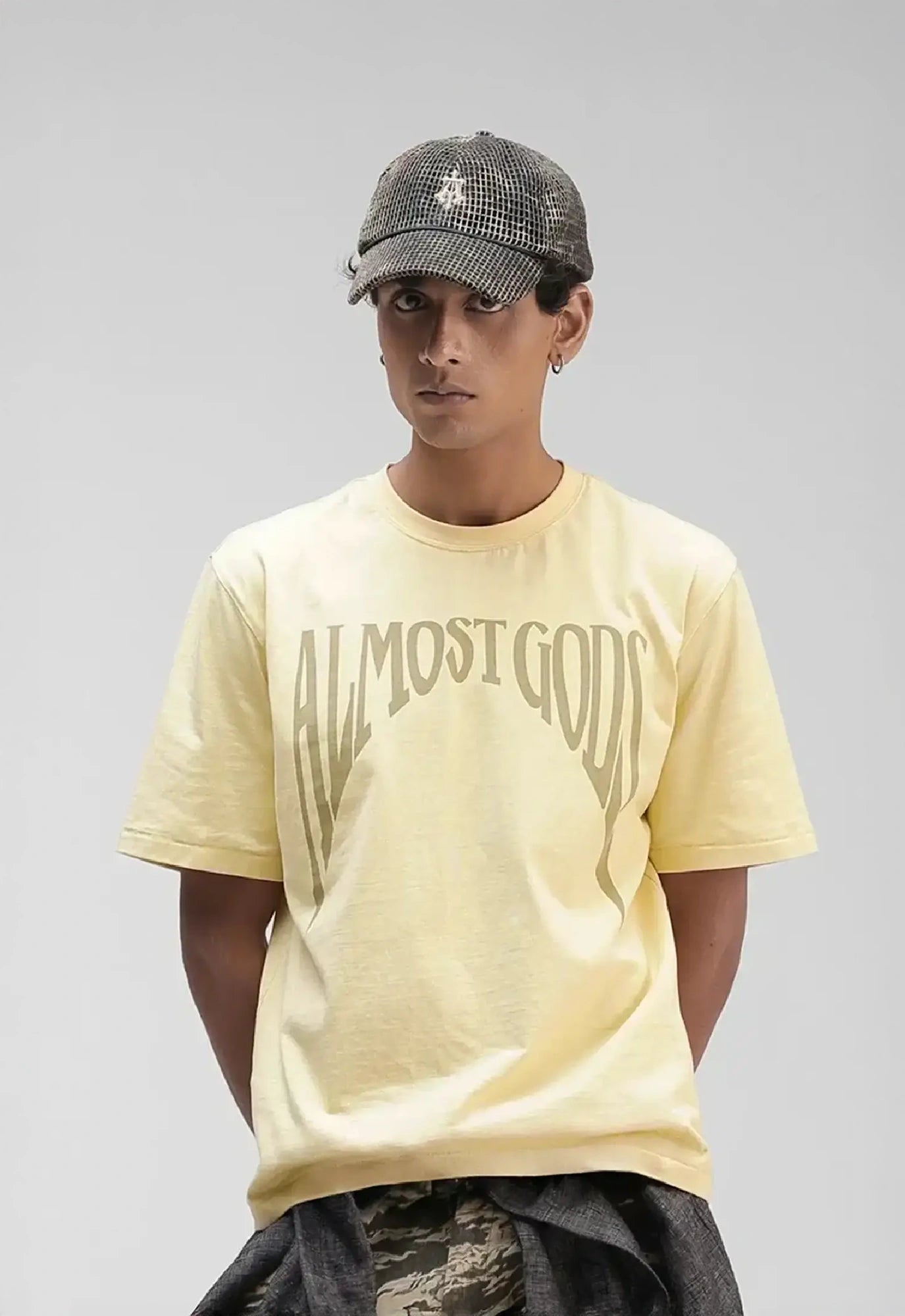 Gothic Relaxed Tee in Butter Yellow
