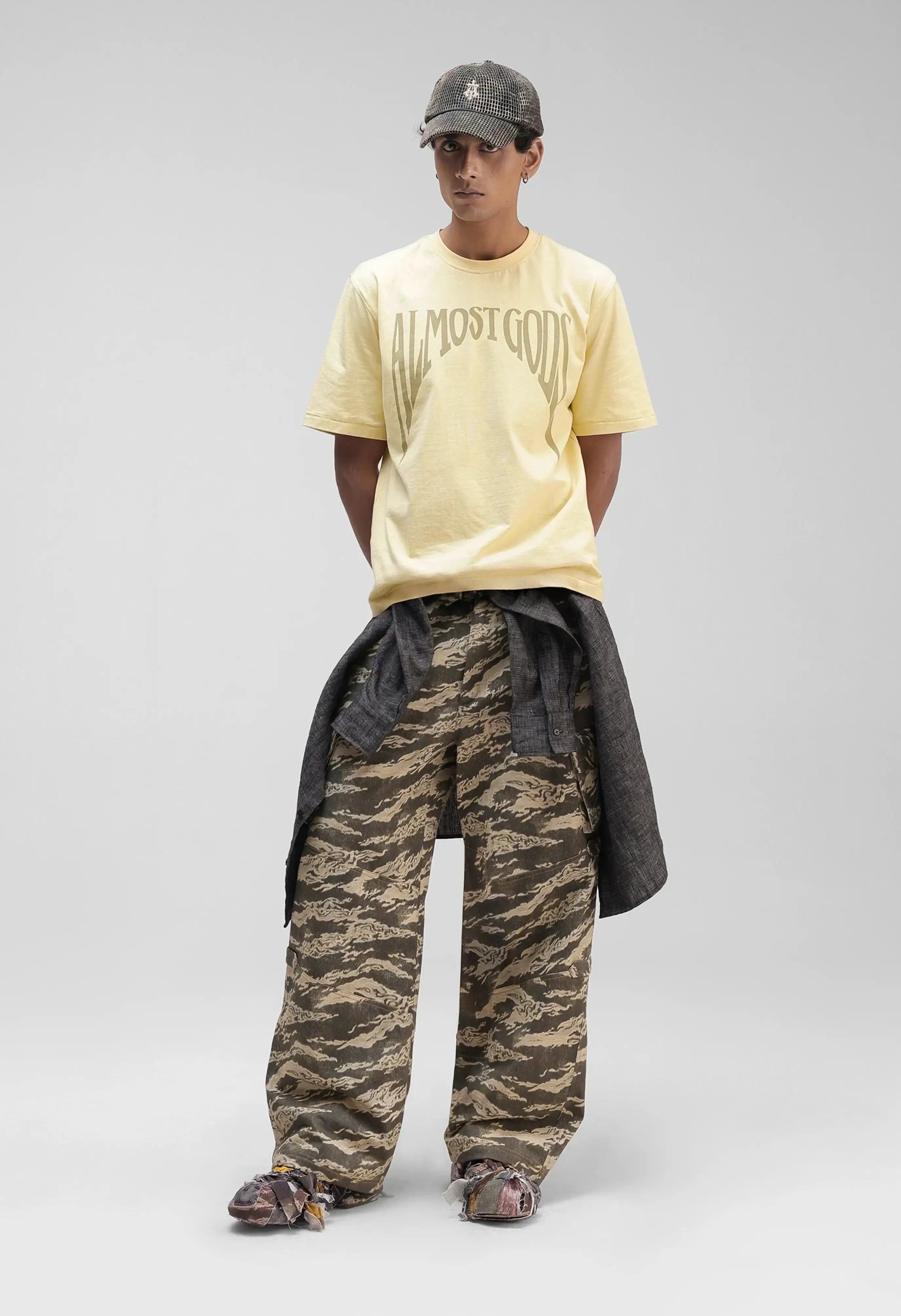 Gothic Relaxed Tee in Butter Yellow