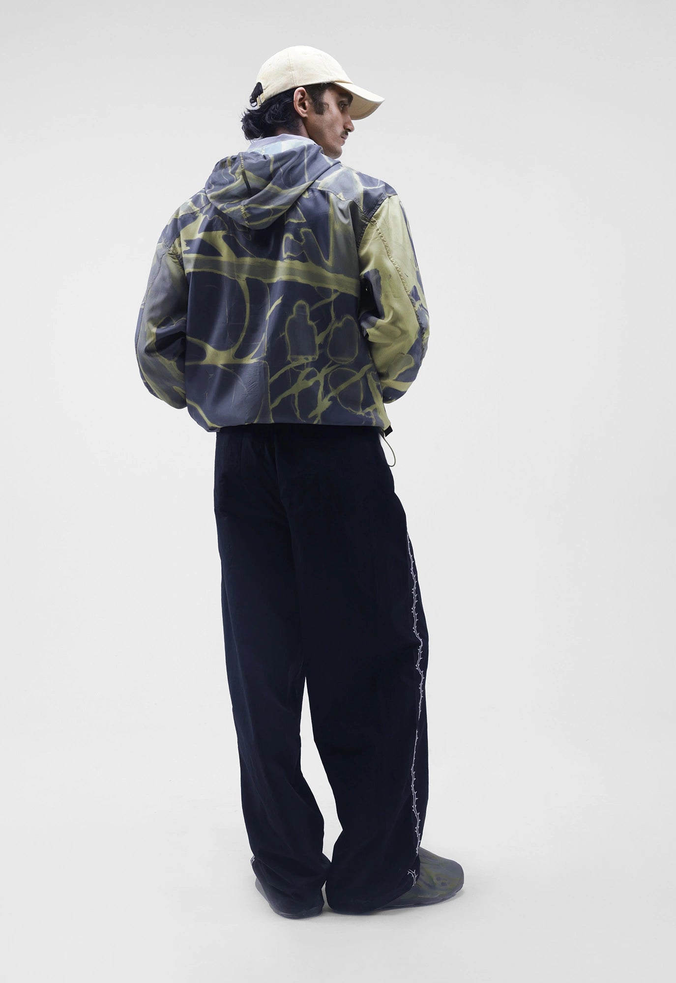 Felt Thorn Bloom Relaxed Windbreaker Jacket