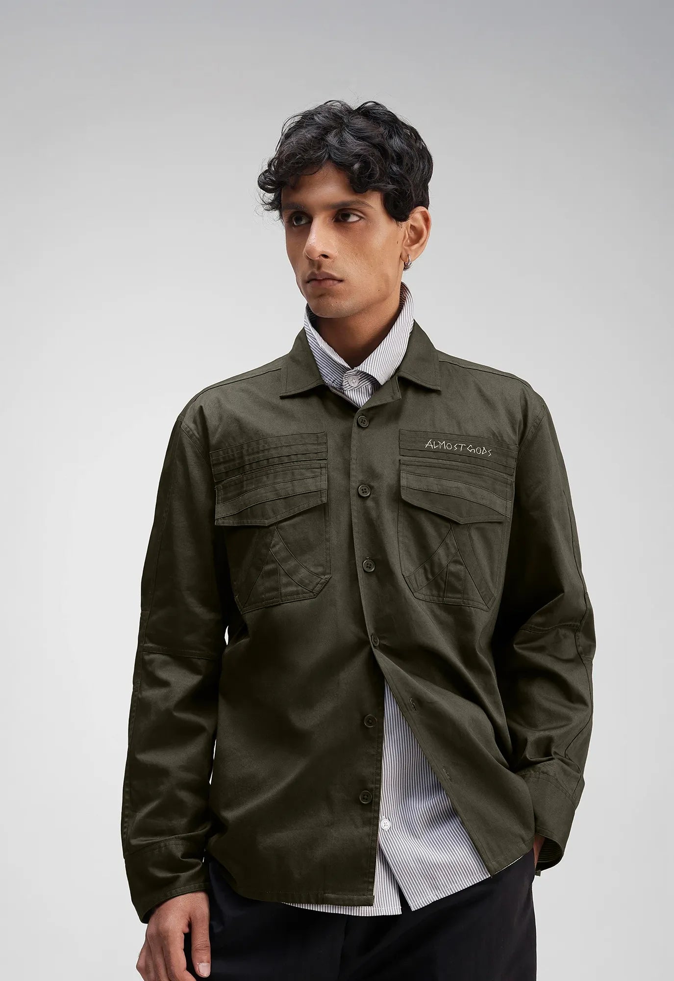 Military Relaxed Overshirt