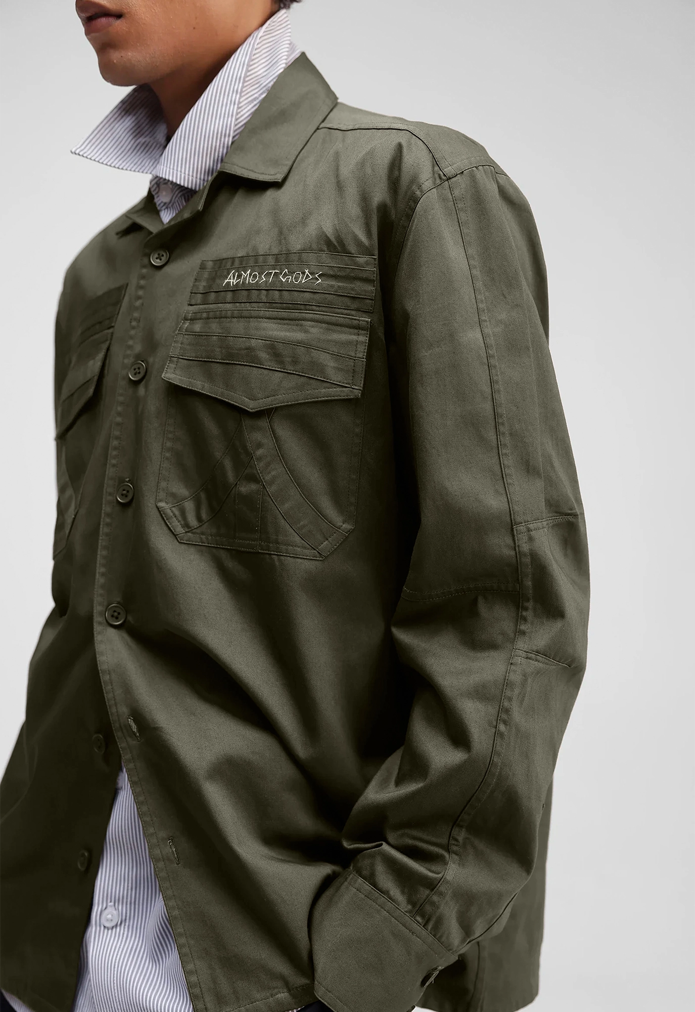 Military Relaxed Overshirt