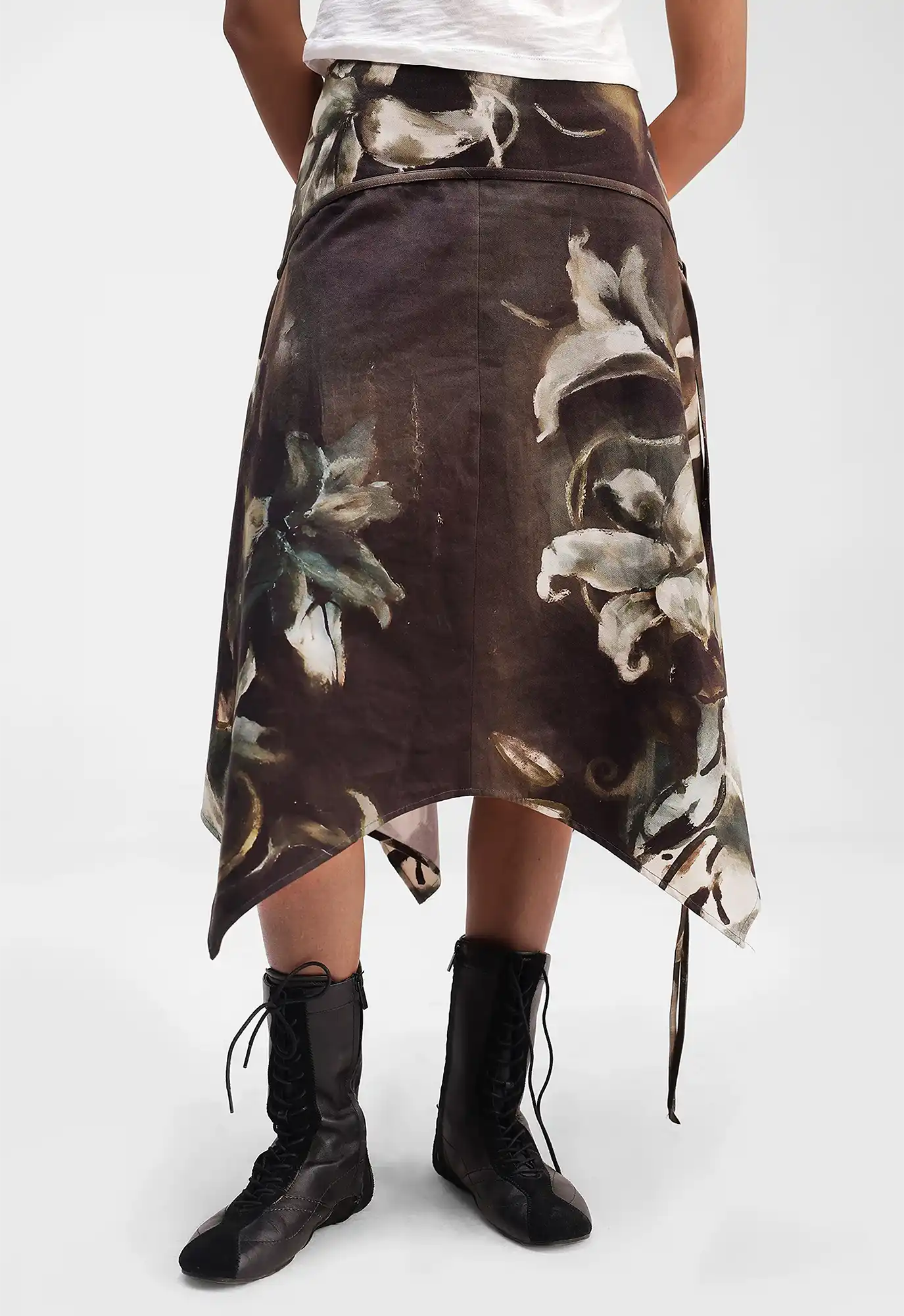 Lilies Panelled Skirt