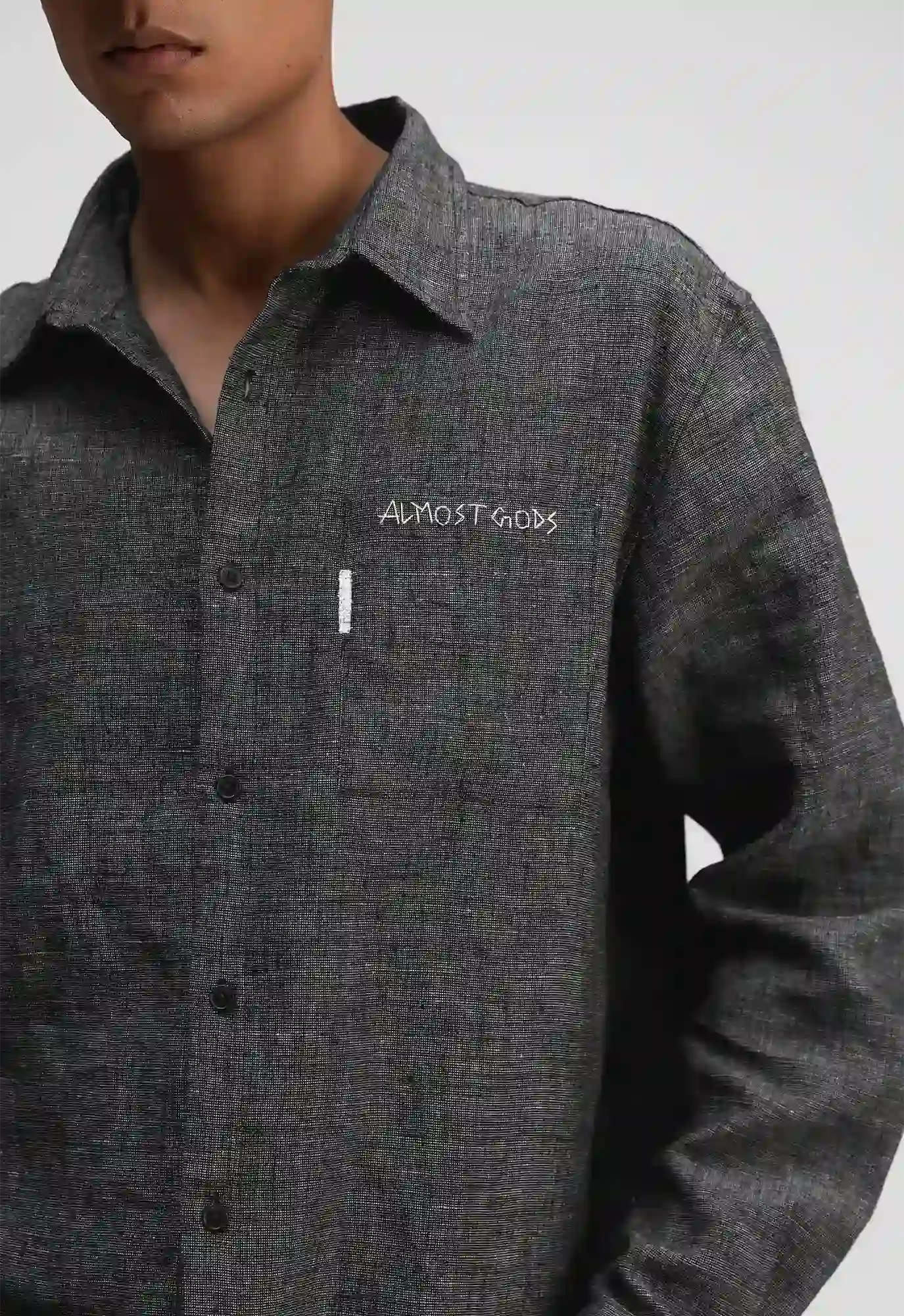 Hand Embroidered Flag Relaxed Shirt