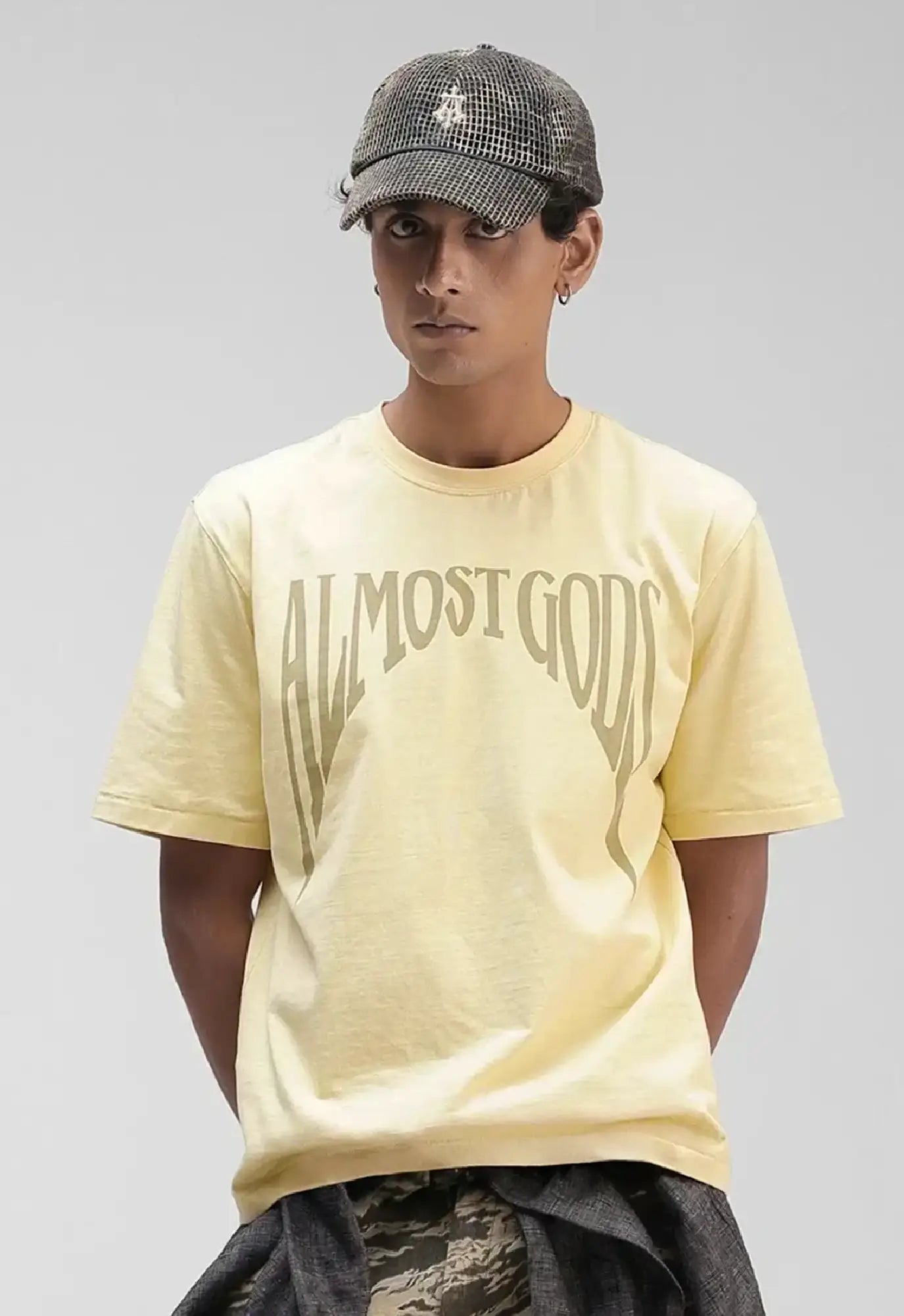 Gothic Relaxed Tee in Butter Yellow