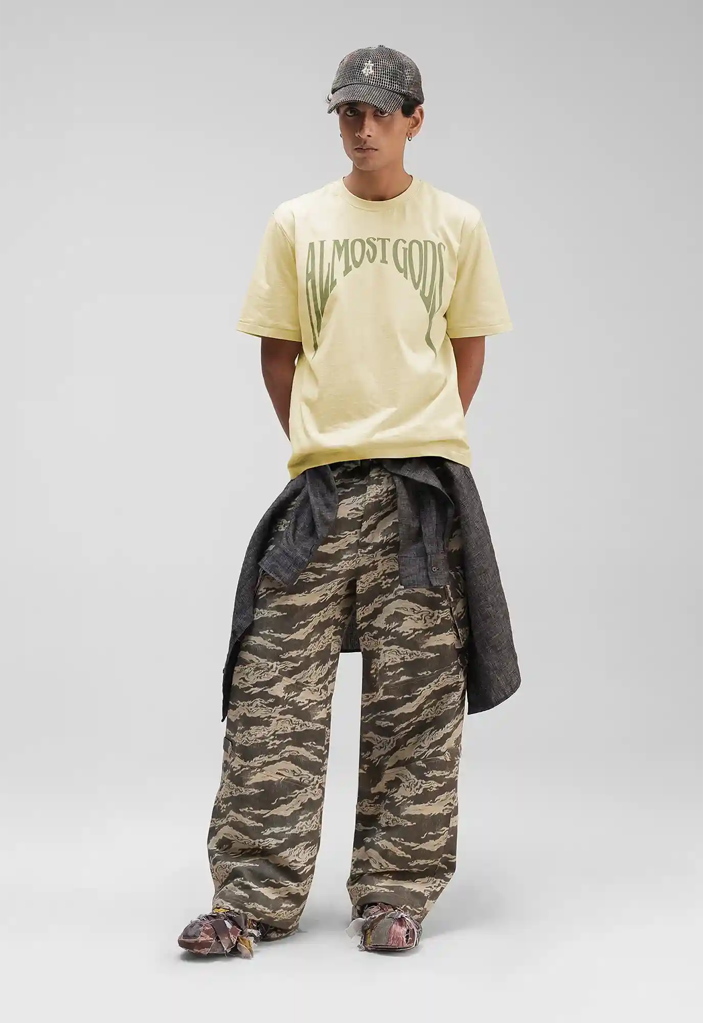 Gothic Relaxed Tee in Butter Yellow