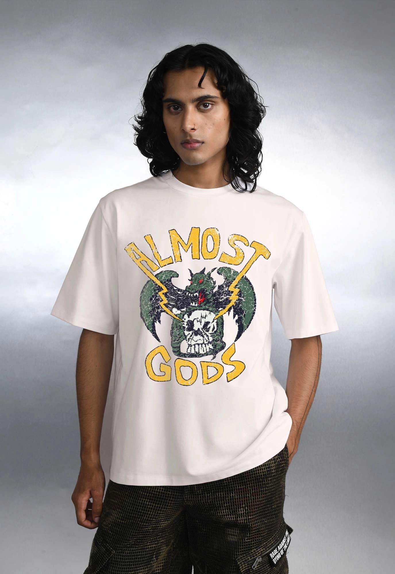 Recon Relaxed Tee In Off White