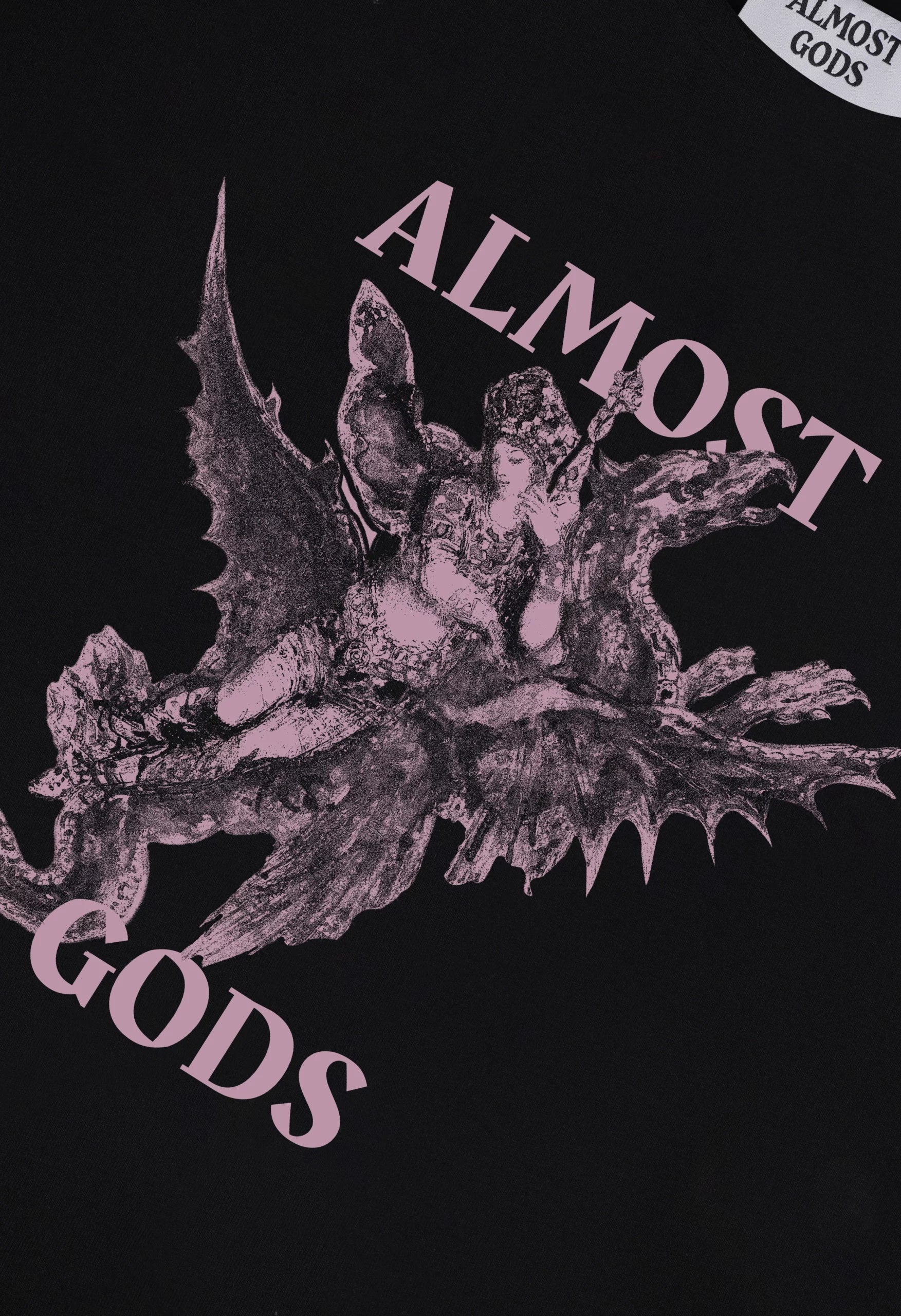 Dream Of The Orient Relaxed Tee In Black