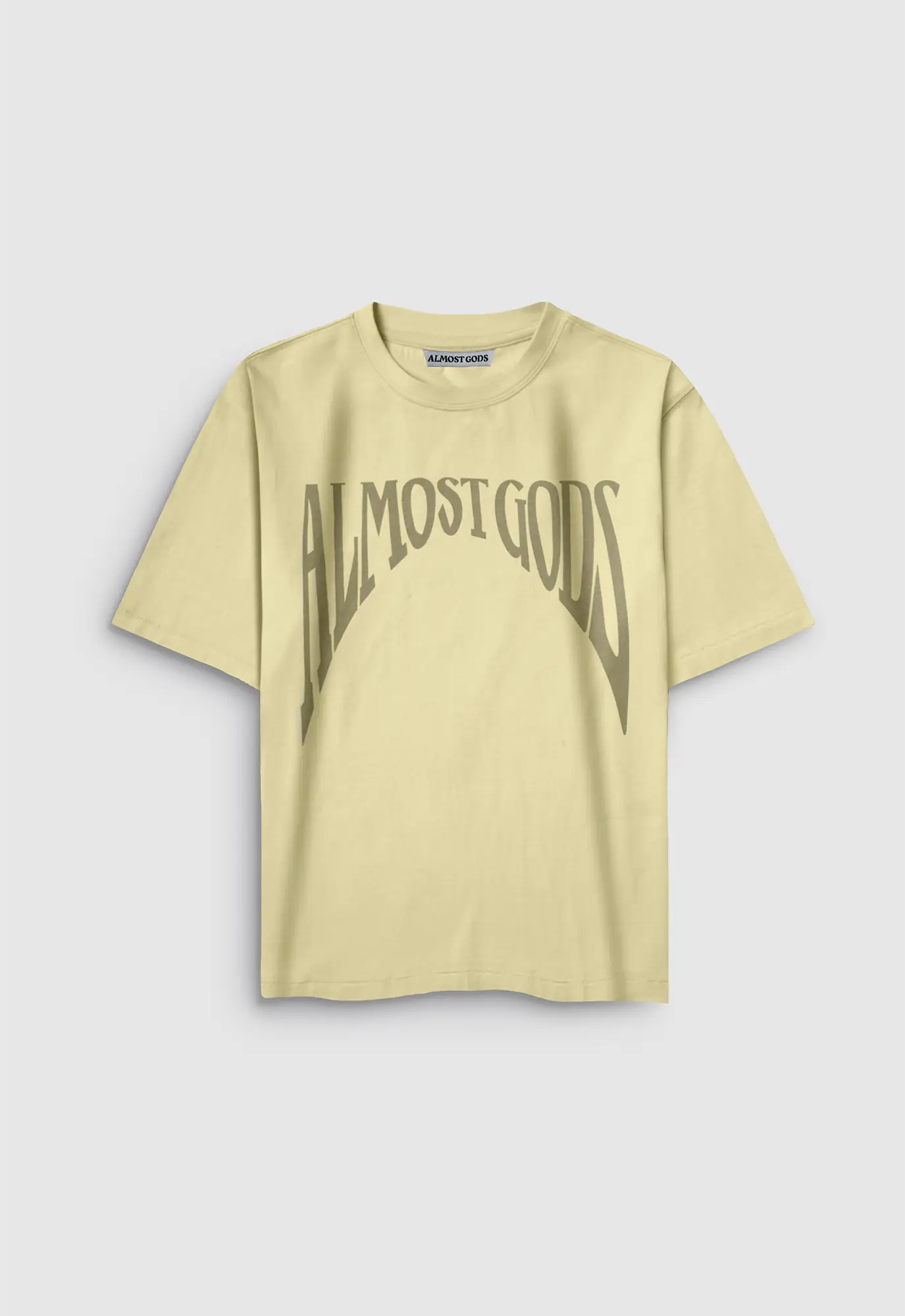 Gothic Relaxed Tee in Butter Yellow