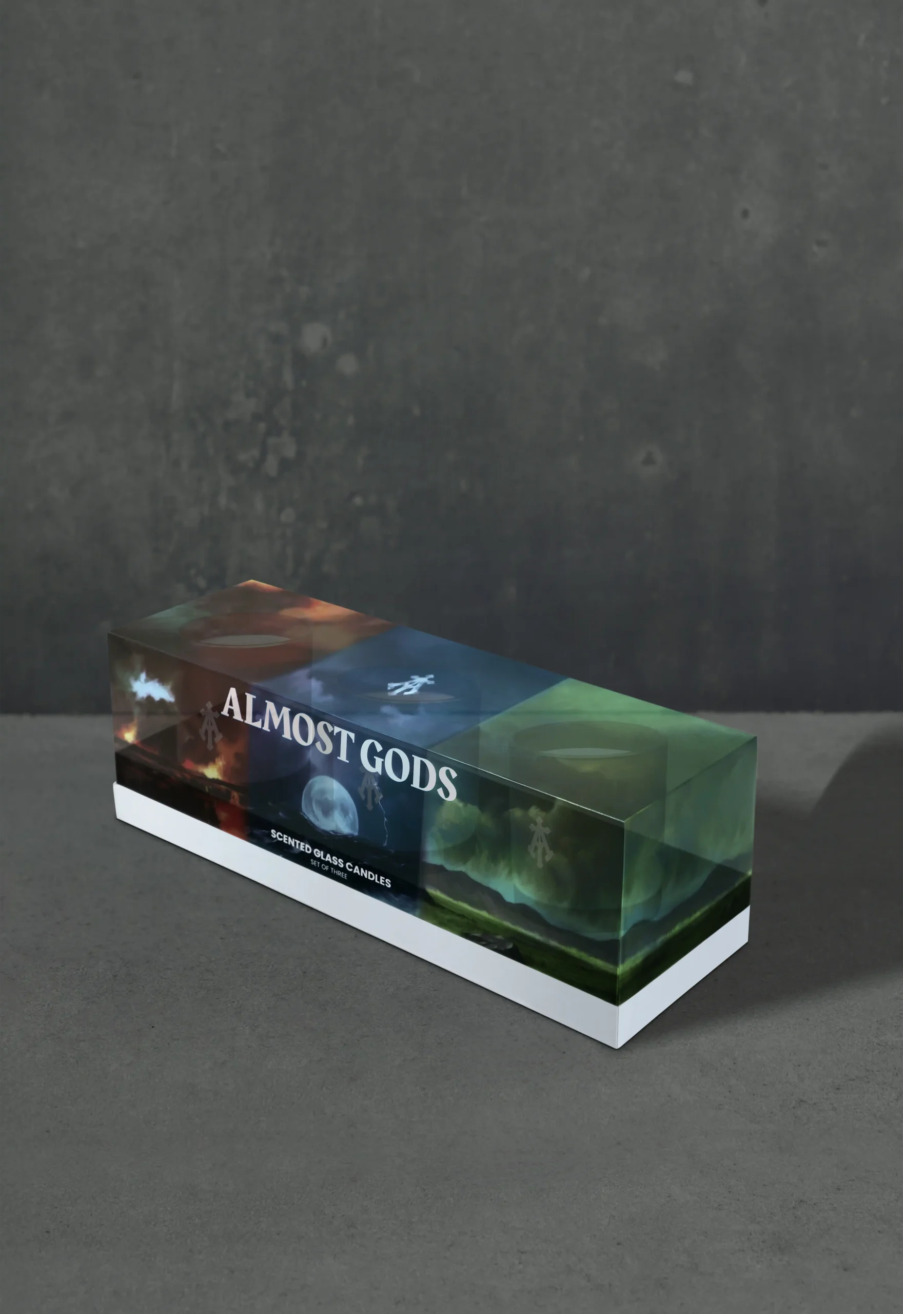 Glass Candles - Set of 3