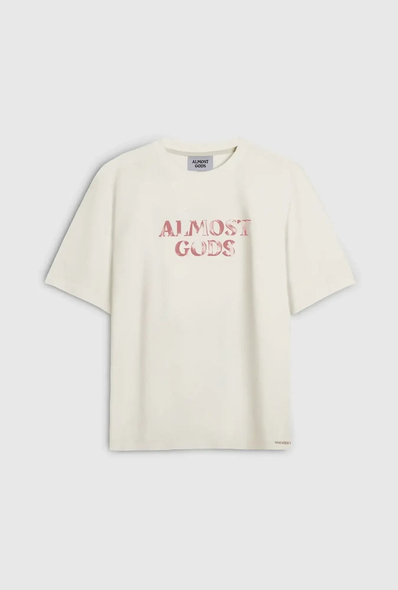 Logo Relaxed Tee in Off White