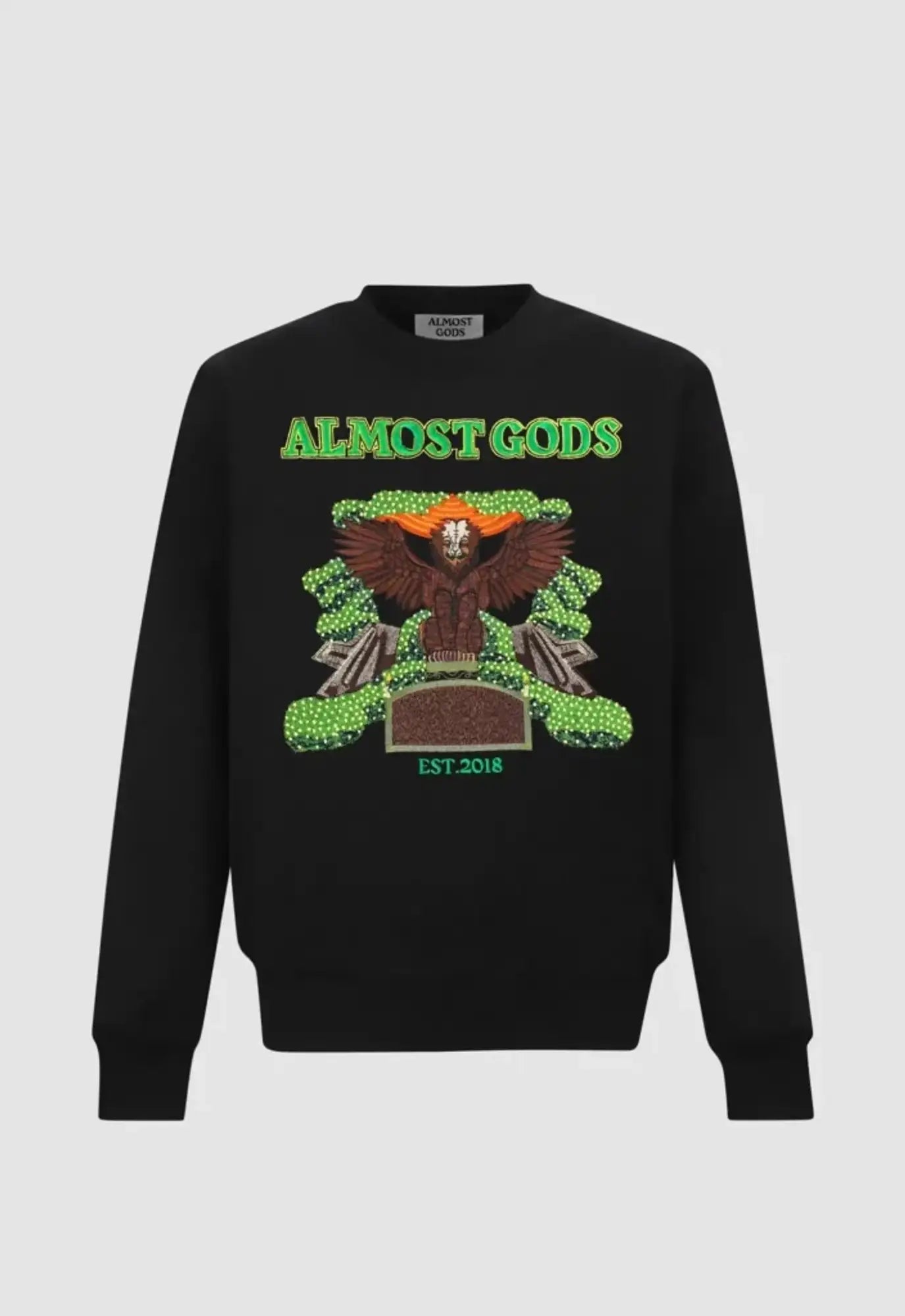 Aari Embroidered Mirage Sweatshirt In Black