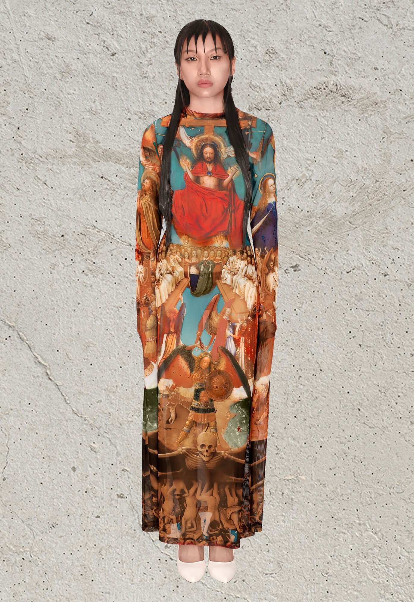 Last Judgement Mesh Dress