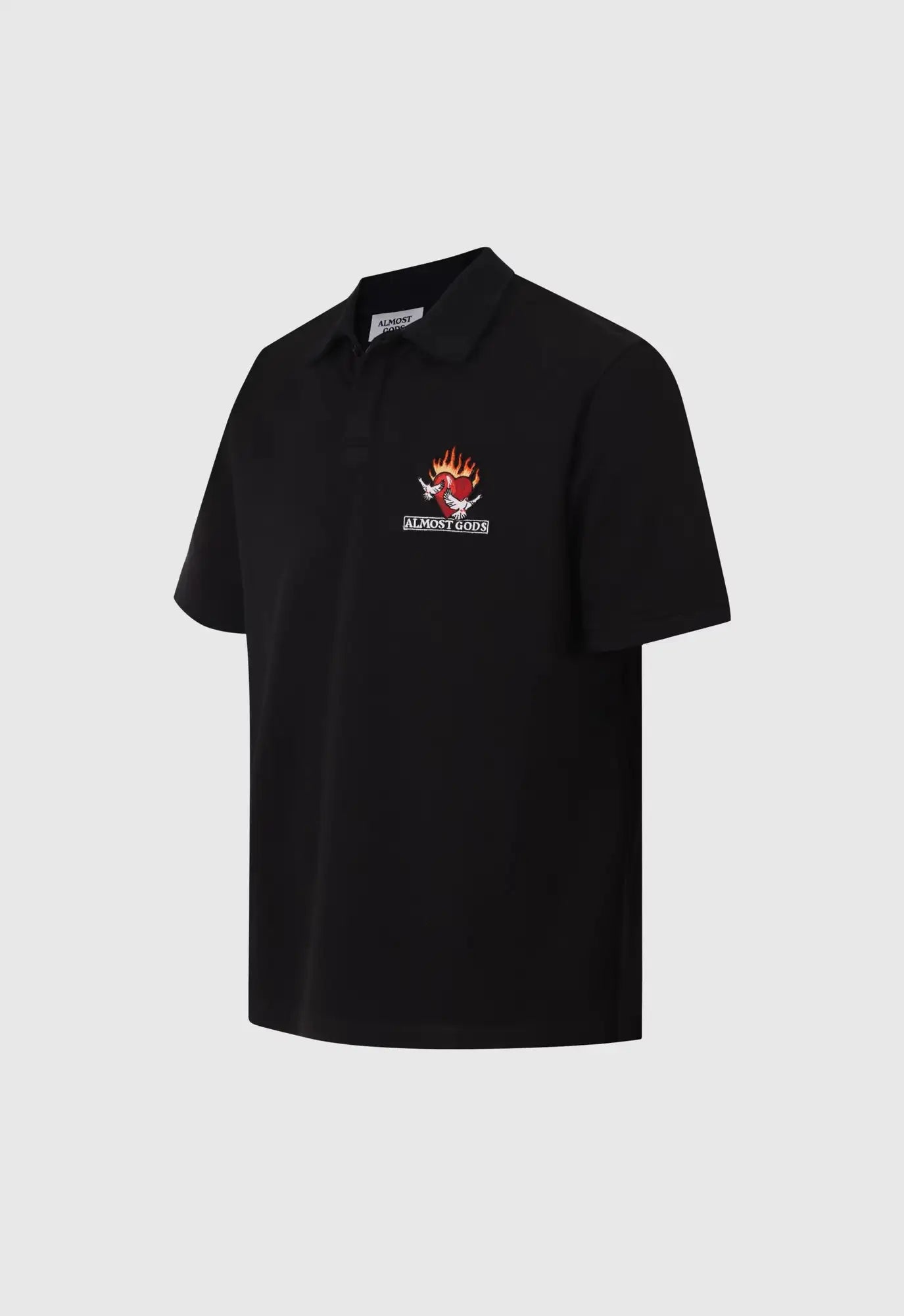 Burning Heart Relaxed Polo